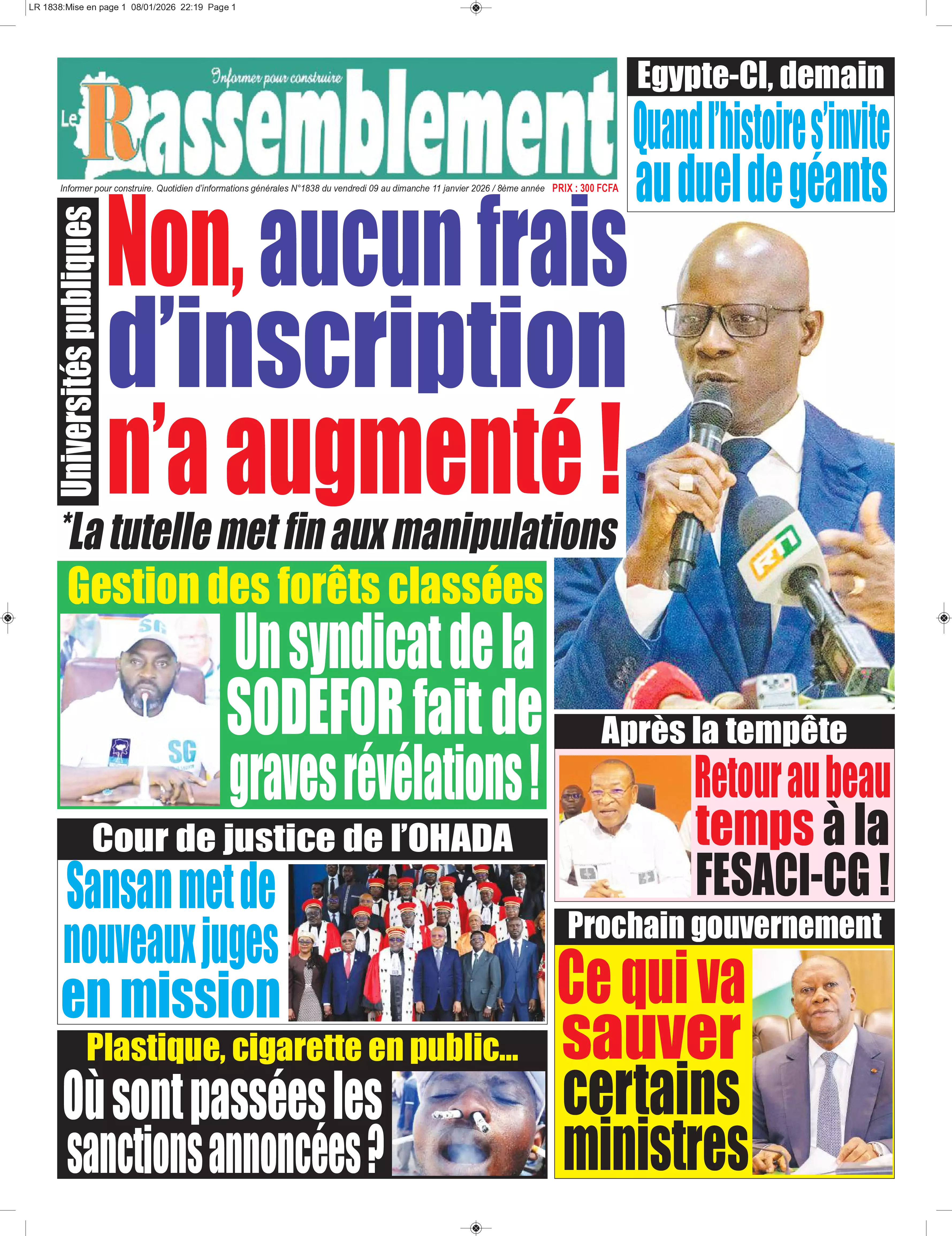 N° 1838 - 2026-01-09