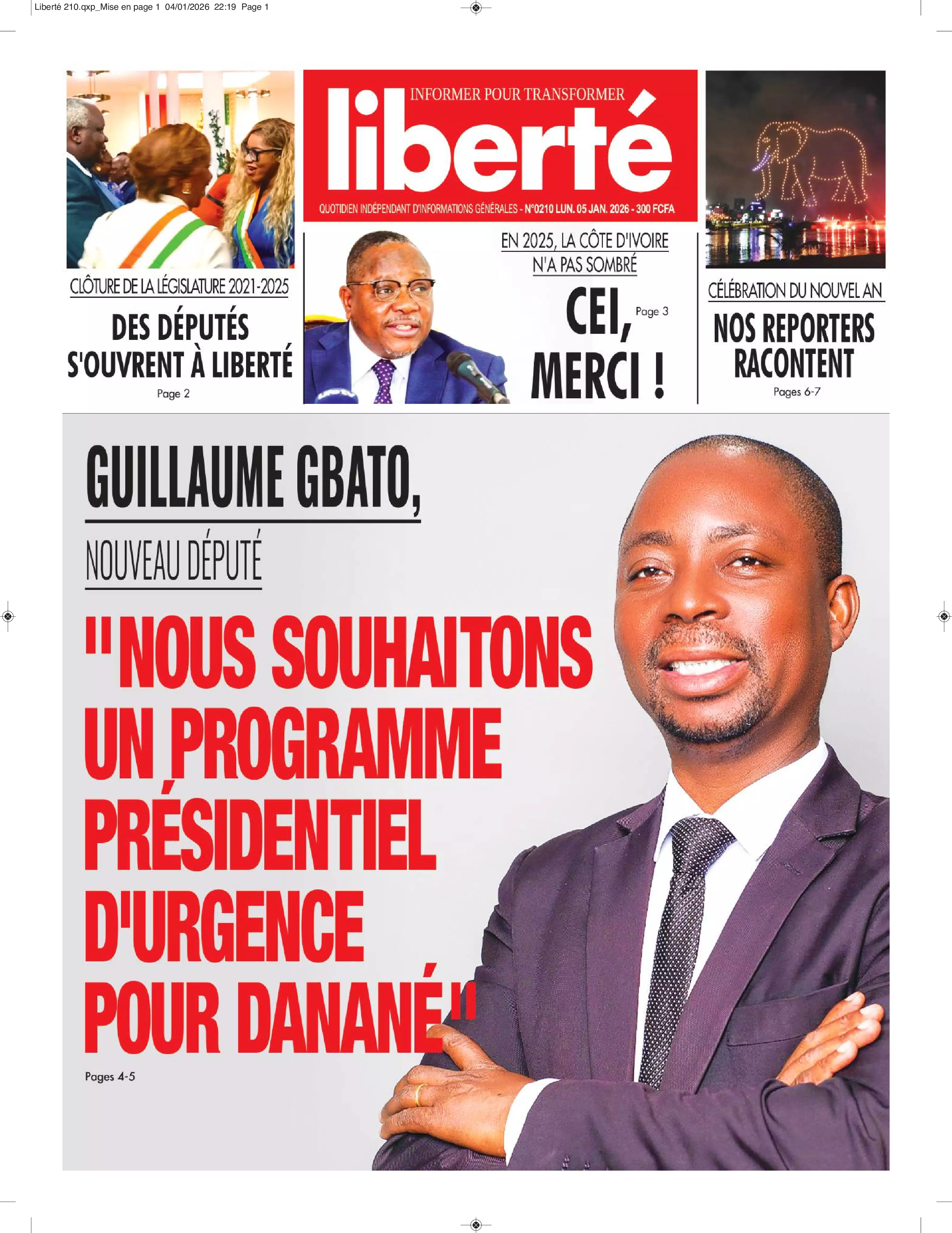 N° 210 - 2026-01-05