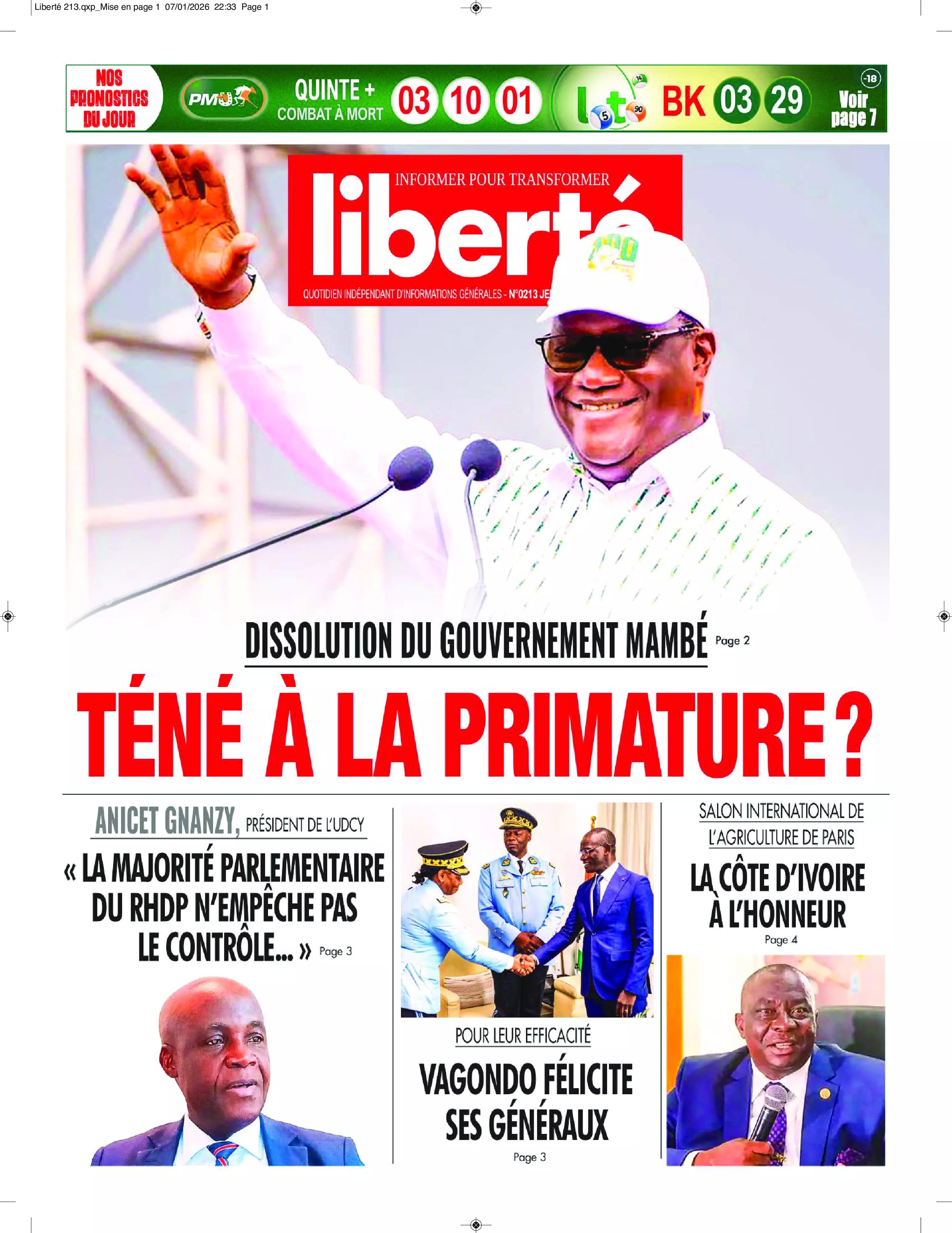 N° 213 - 2026-01-08