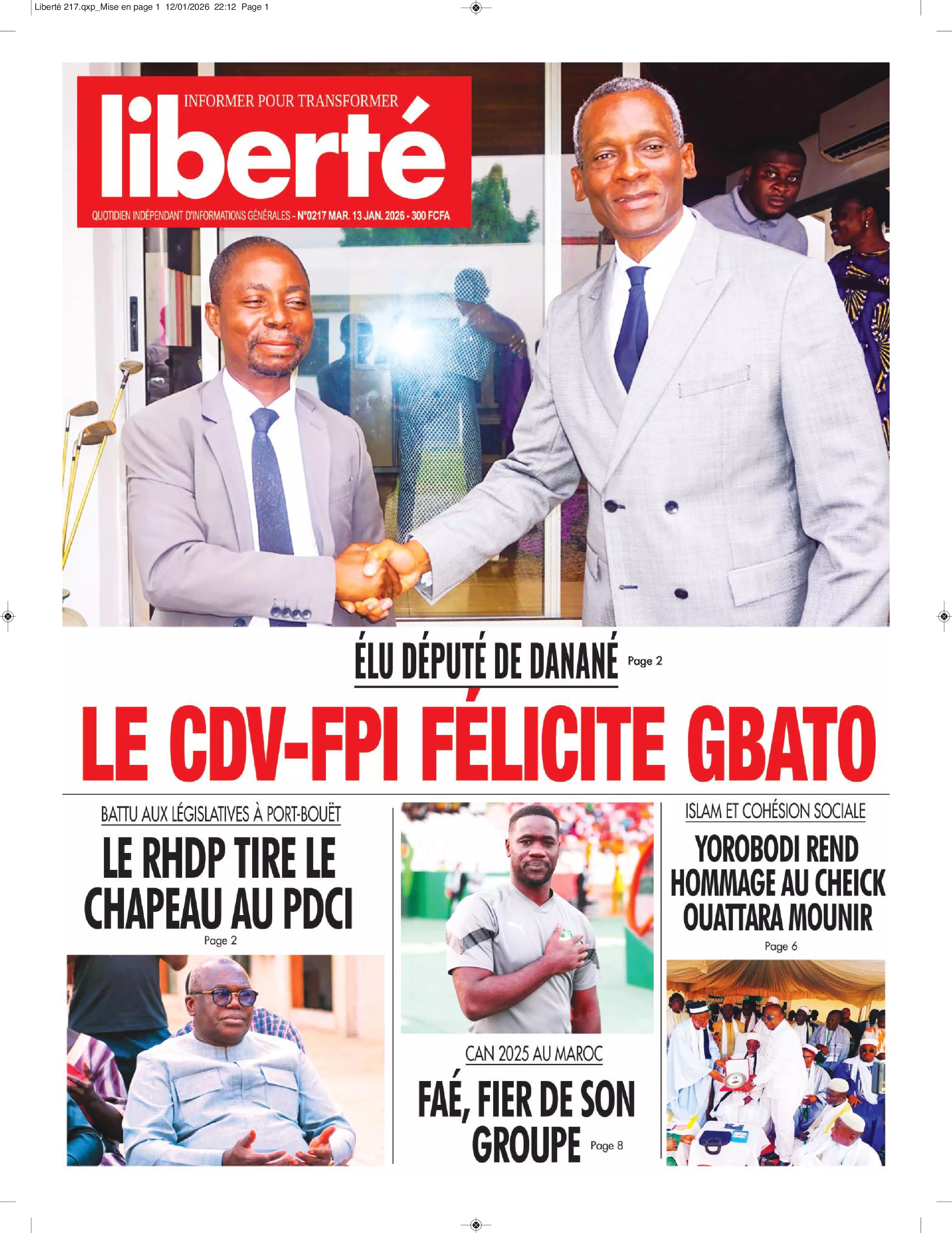 N° 217 - 2026-01-13