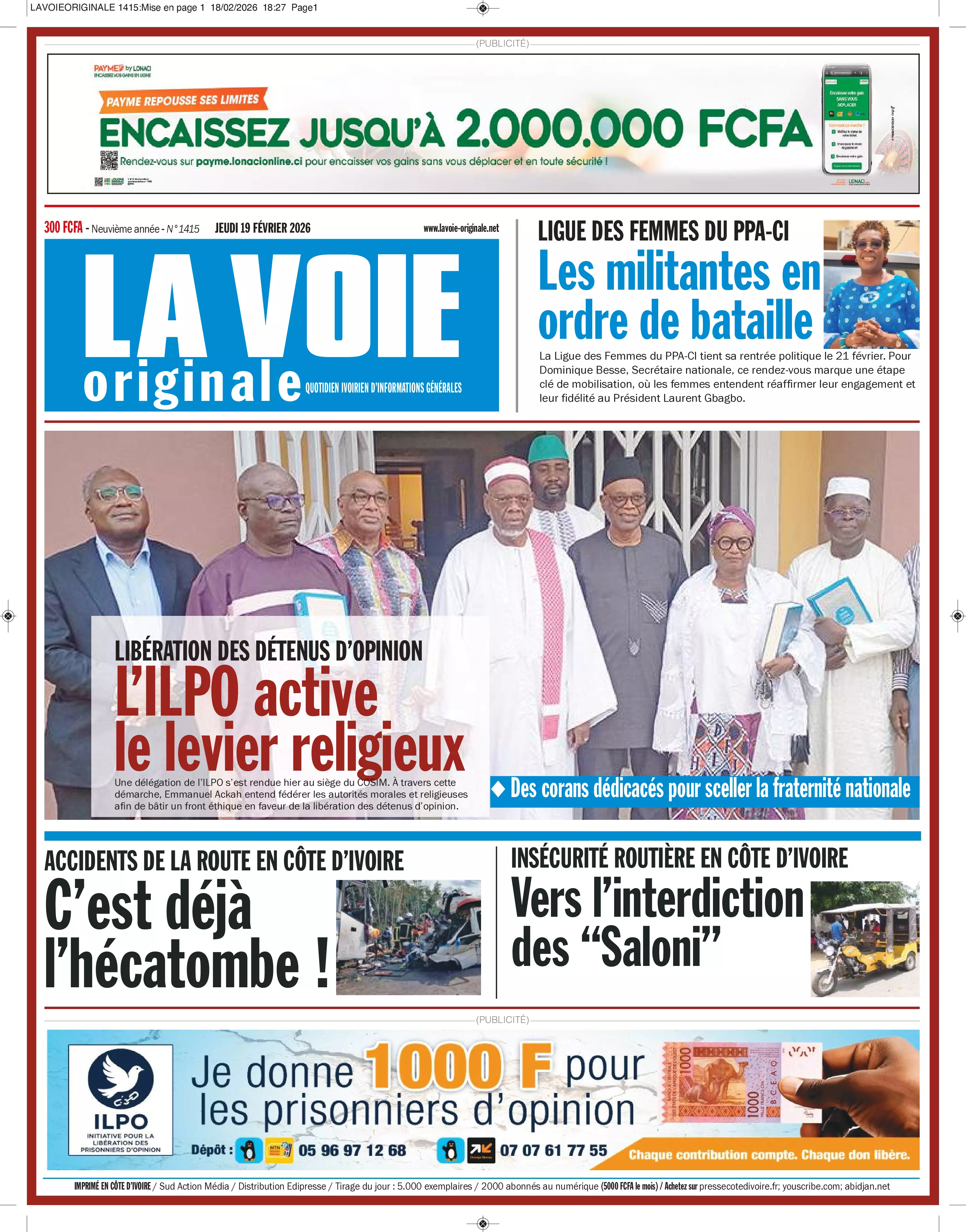 N° 1415 - 2026-02-19