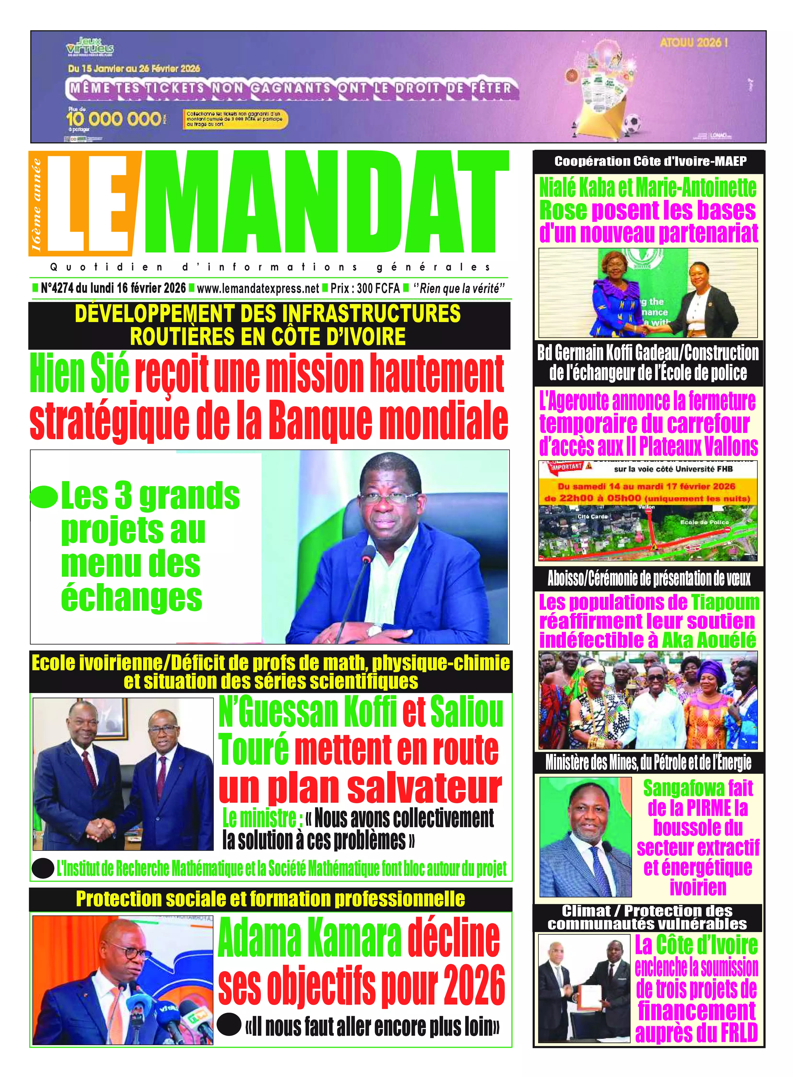 N° 4274 - 2026-02-16