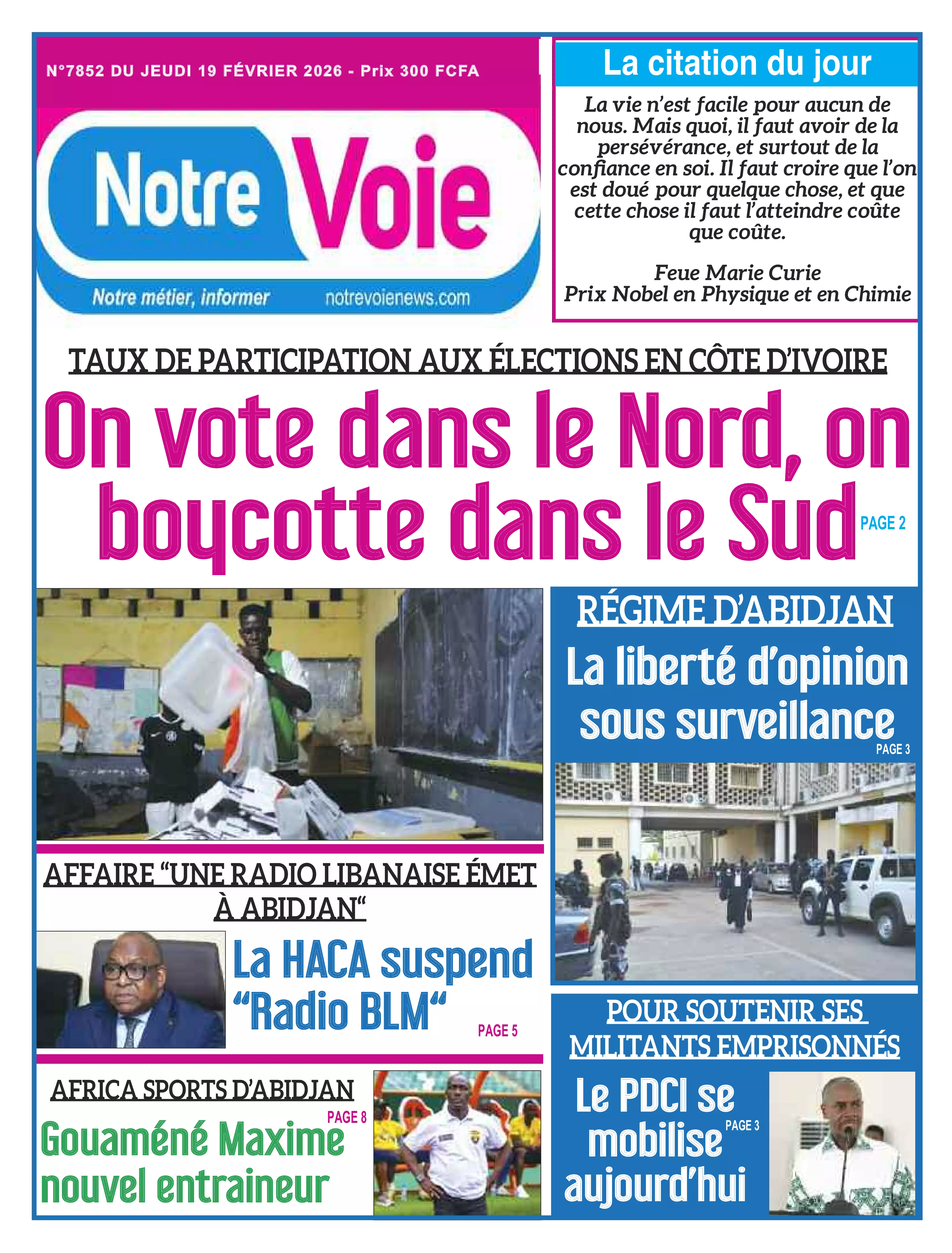 N° 7852 - 2026-02-19