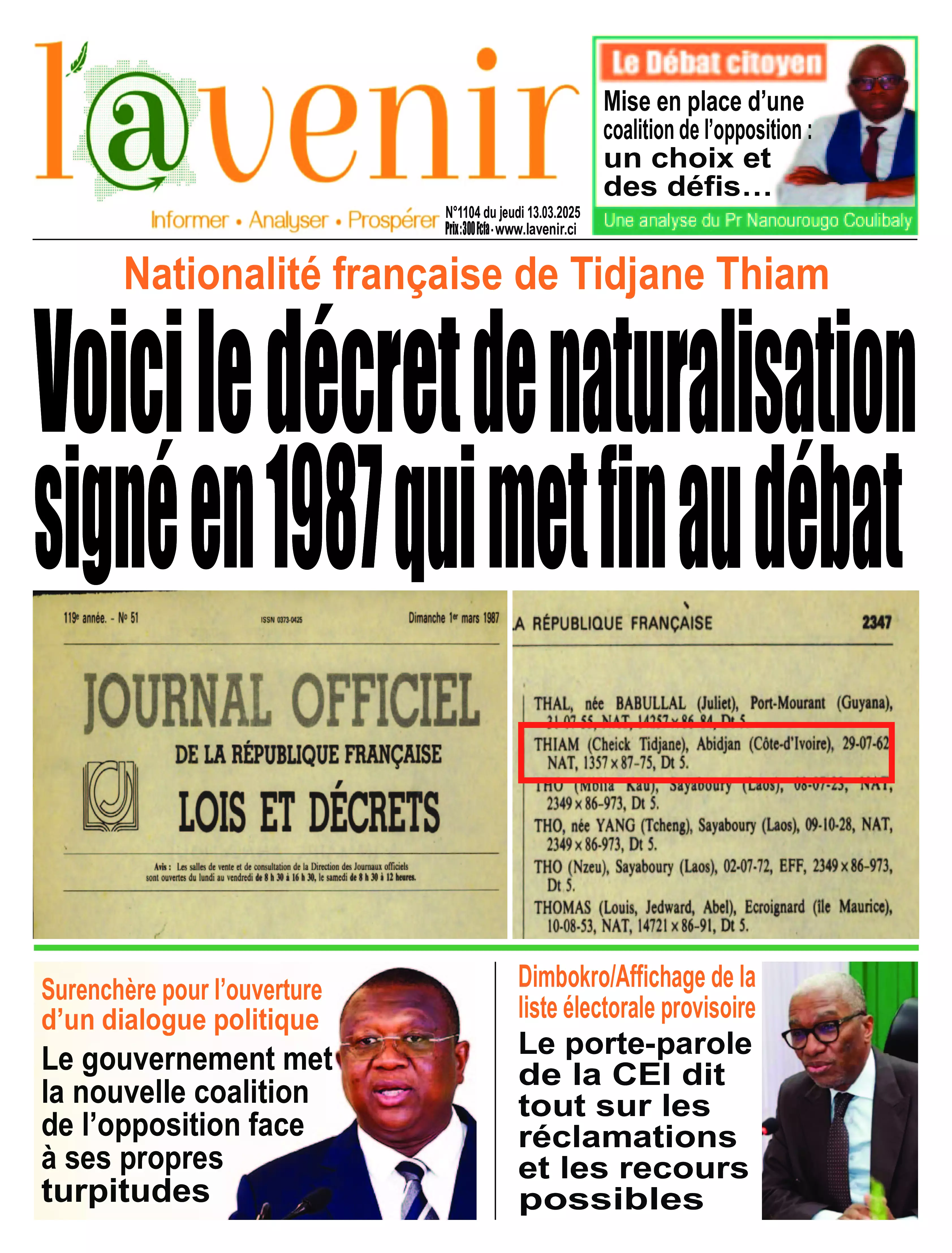 N° 1104 - 2025-03-13