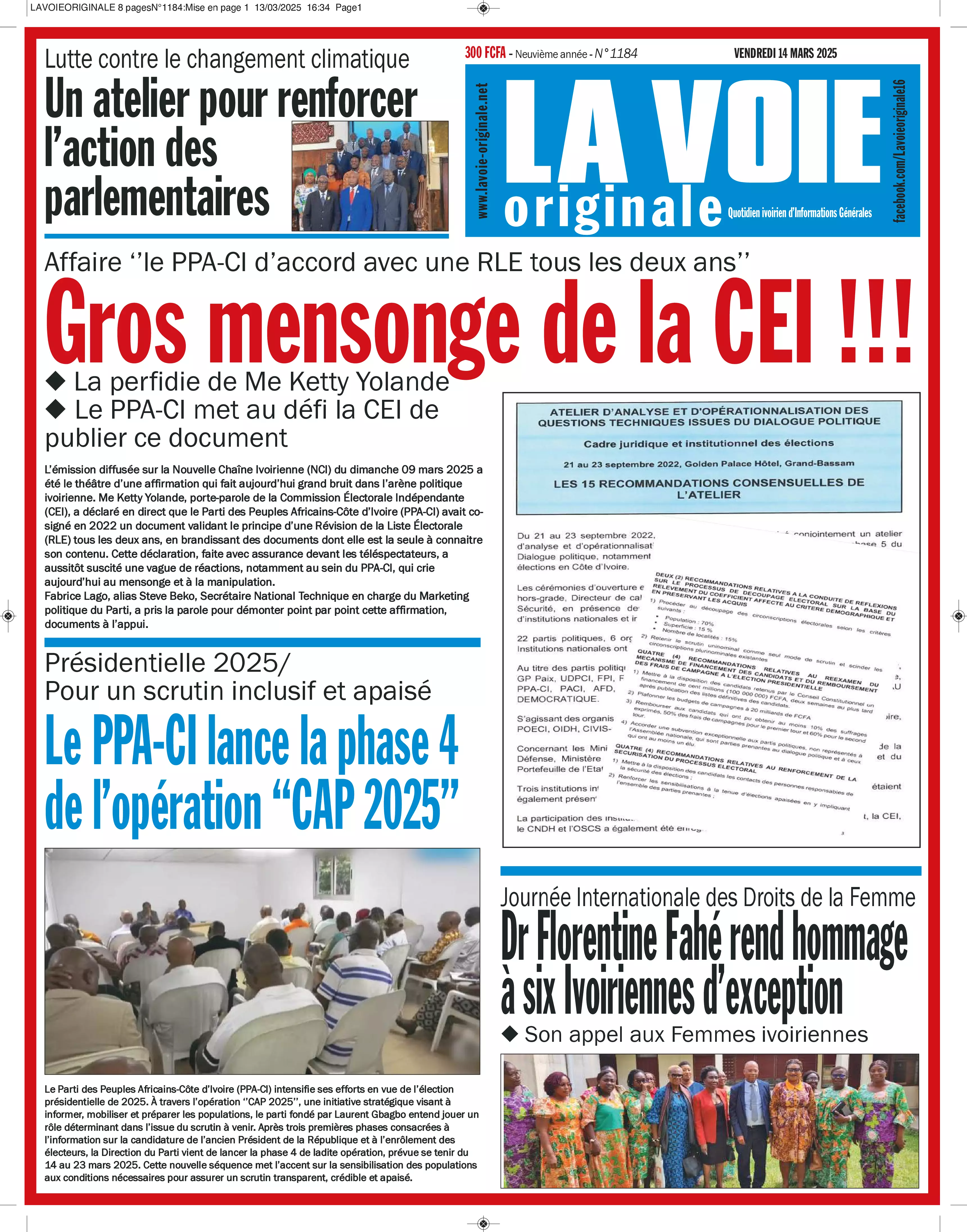 N° 1184 - 2025-03-14