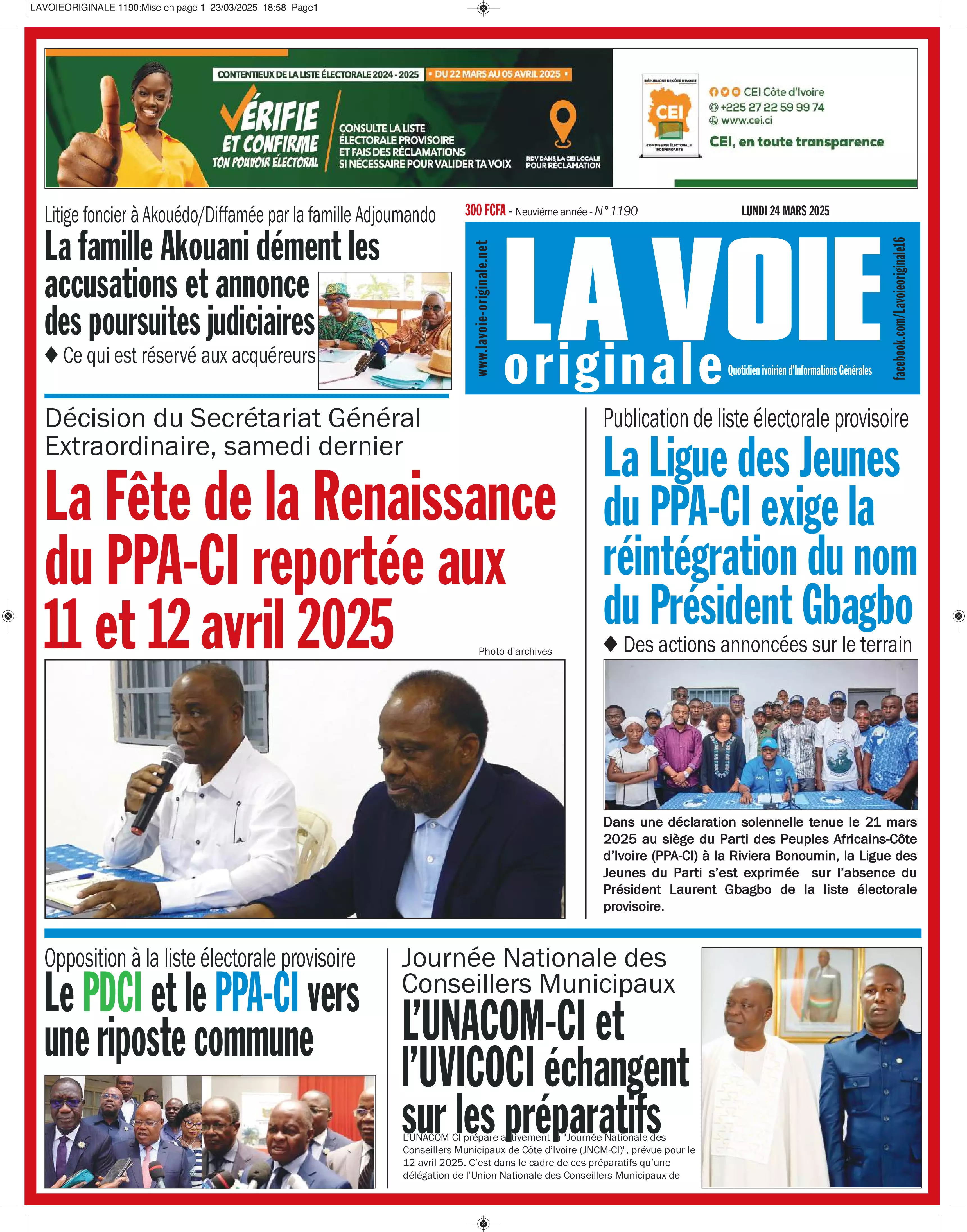 N° 1190 - 2025-03-24