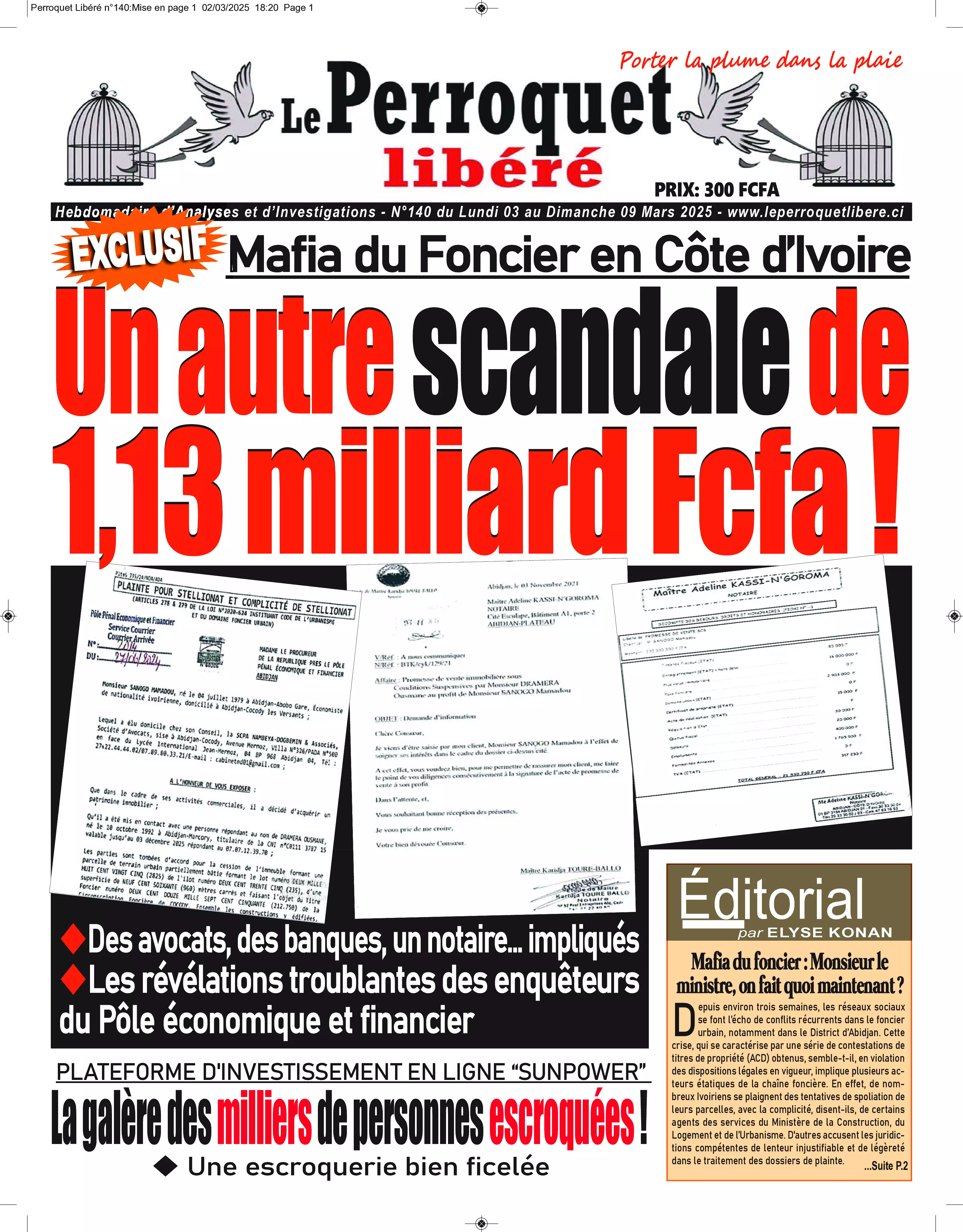 N° 140 - 2025-03-03