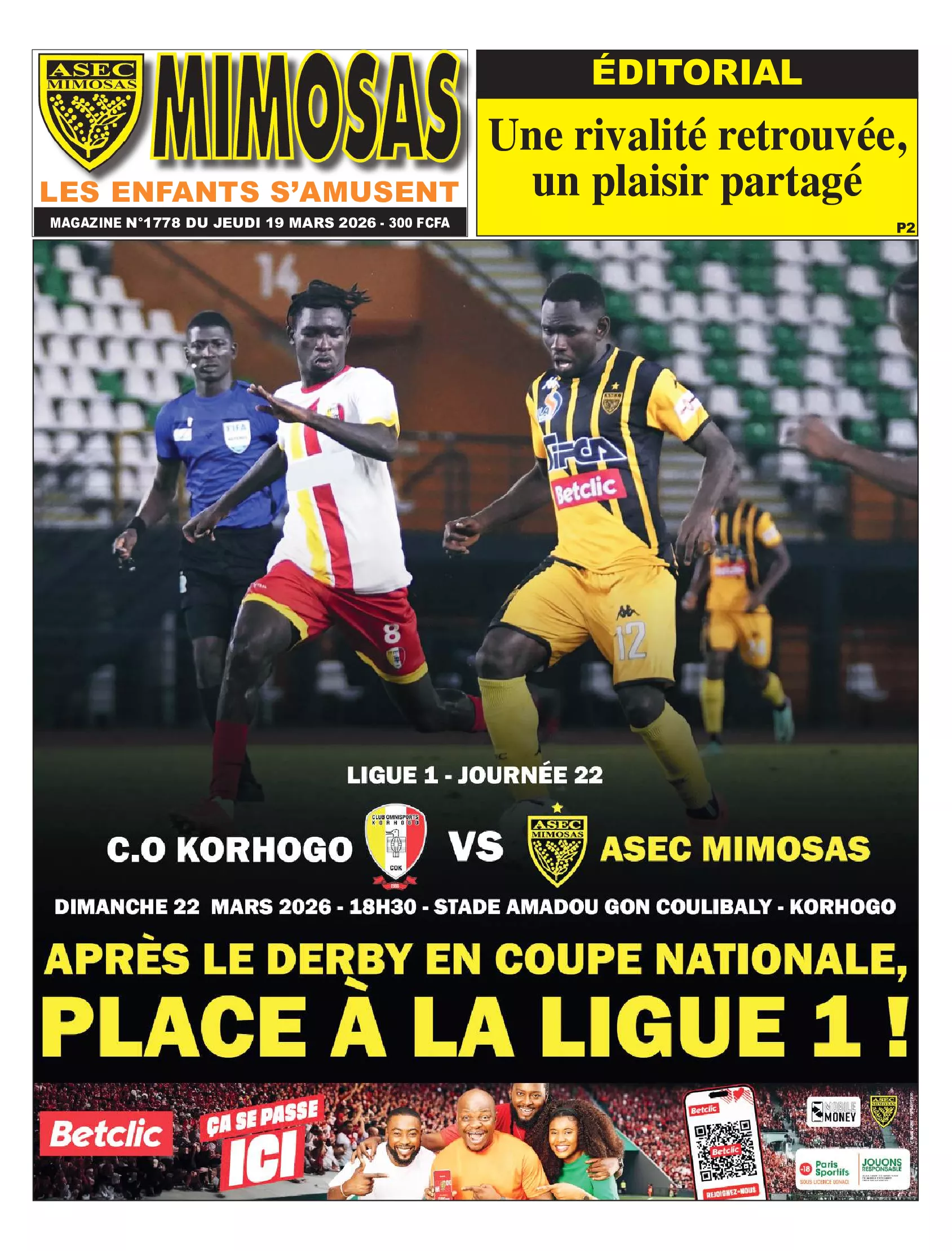 ASEC MIMOSAS N° 1778