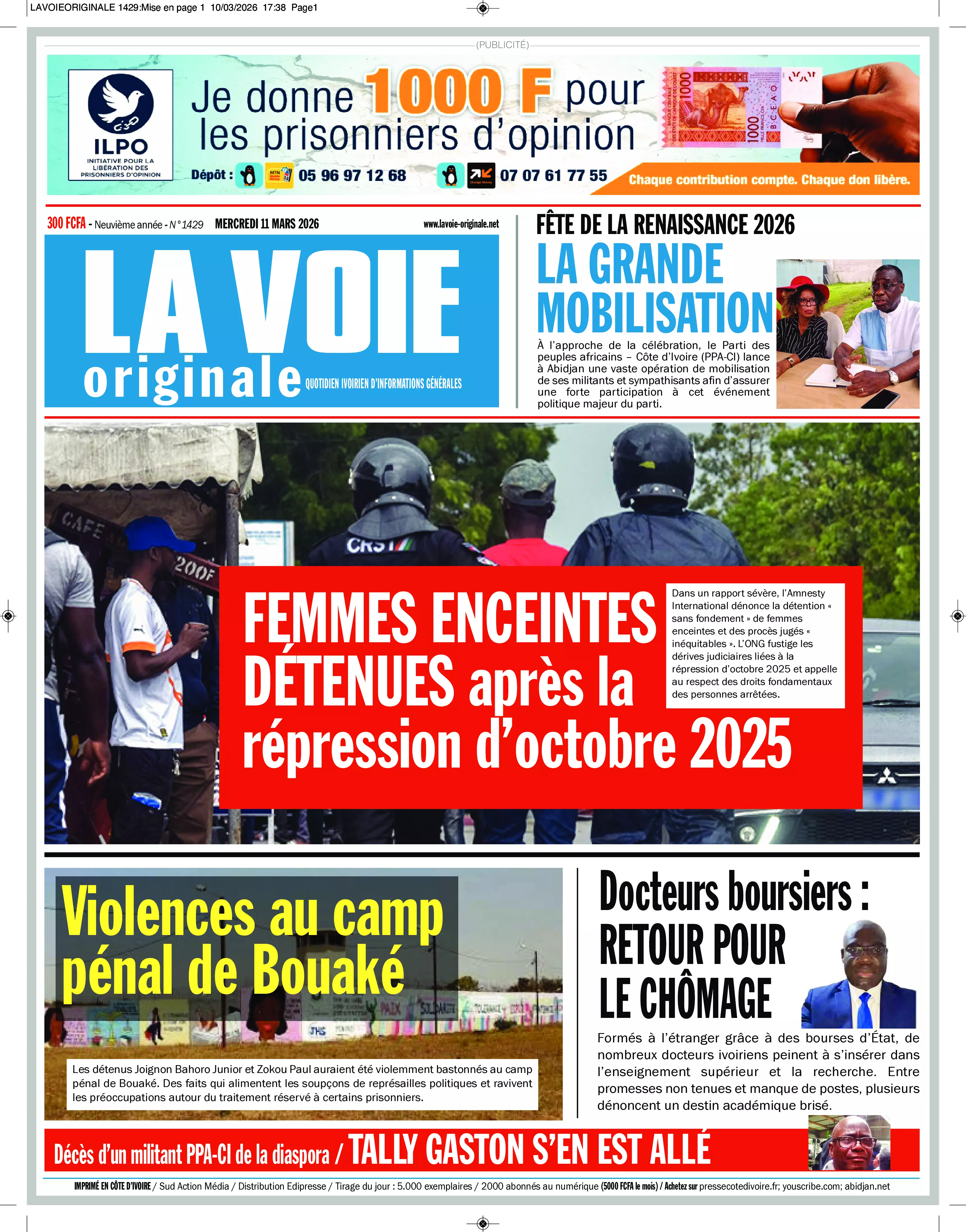 N° 1429 - 2026-03-11