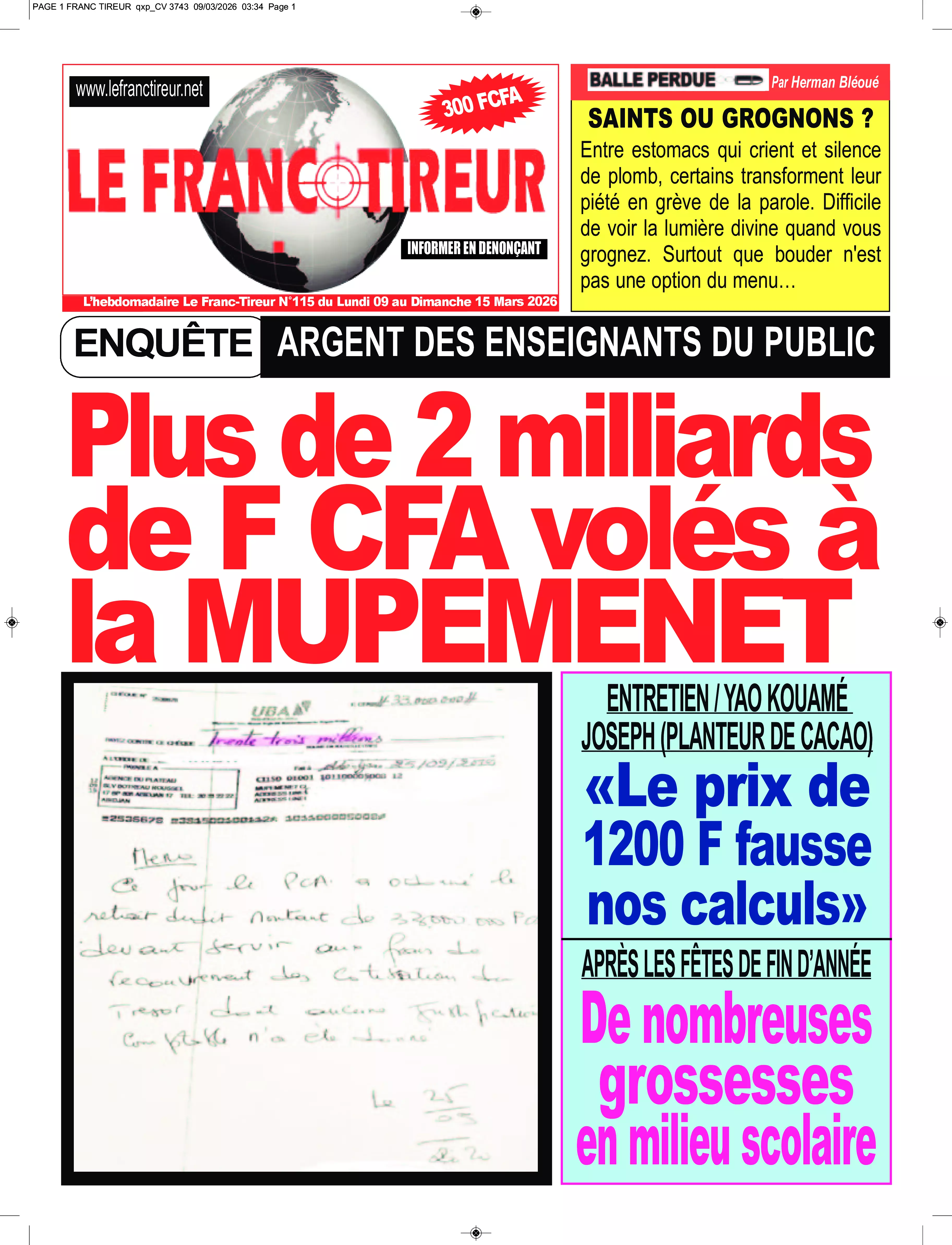 N° 115 - 2026-03-09