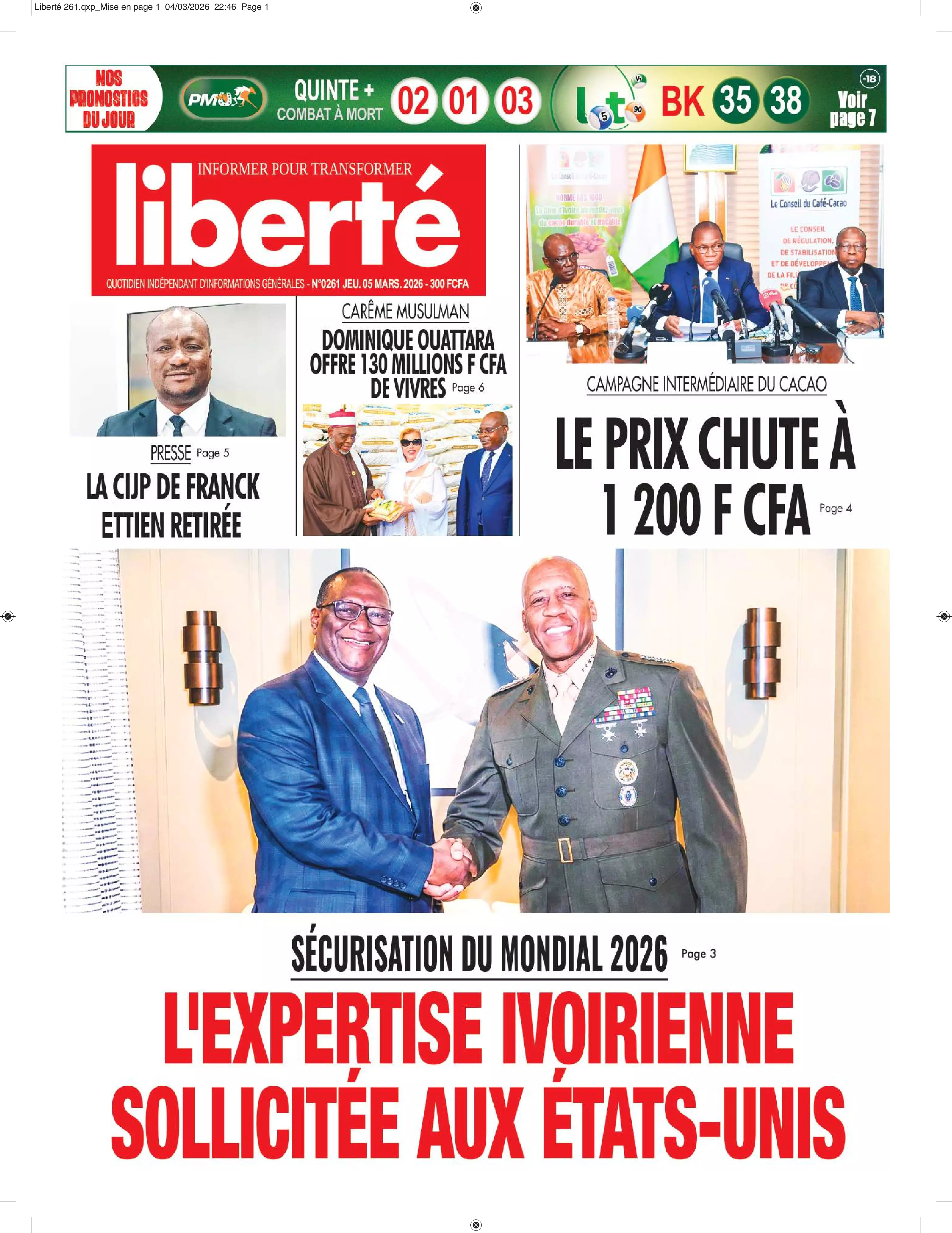 N° 261 - 2026-03-05