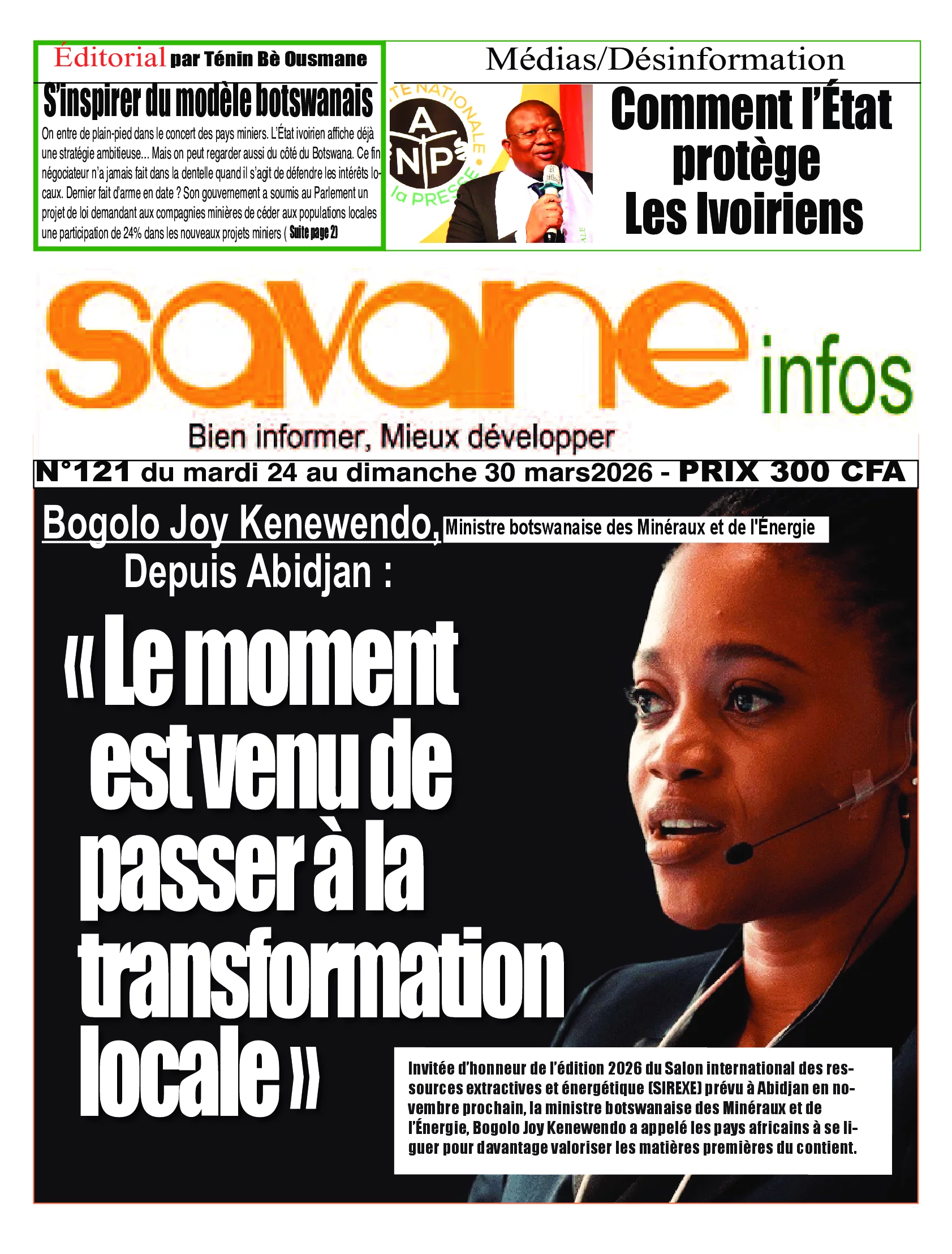 SAVANE INFO N° 121