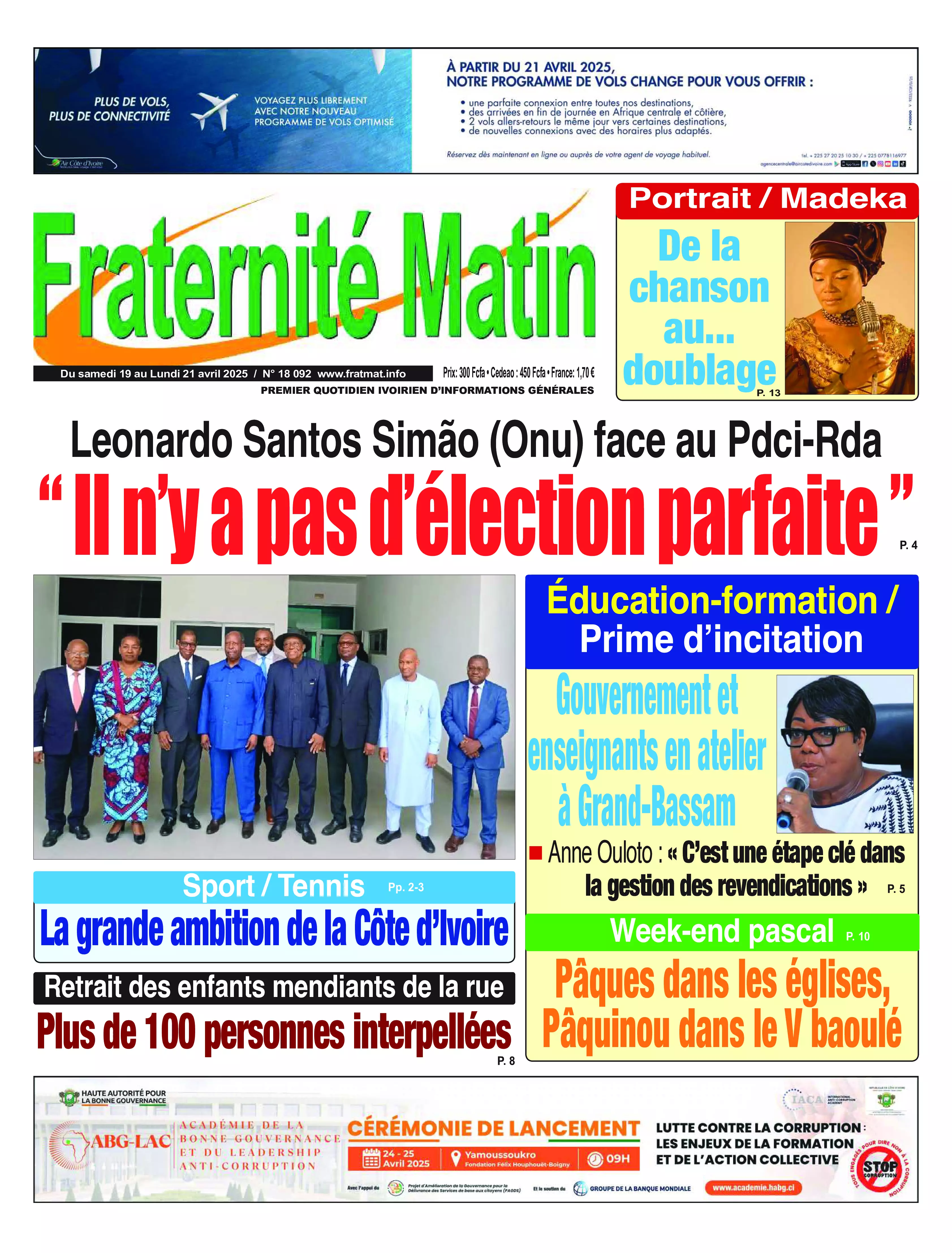 FRATERNITE MATIN