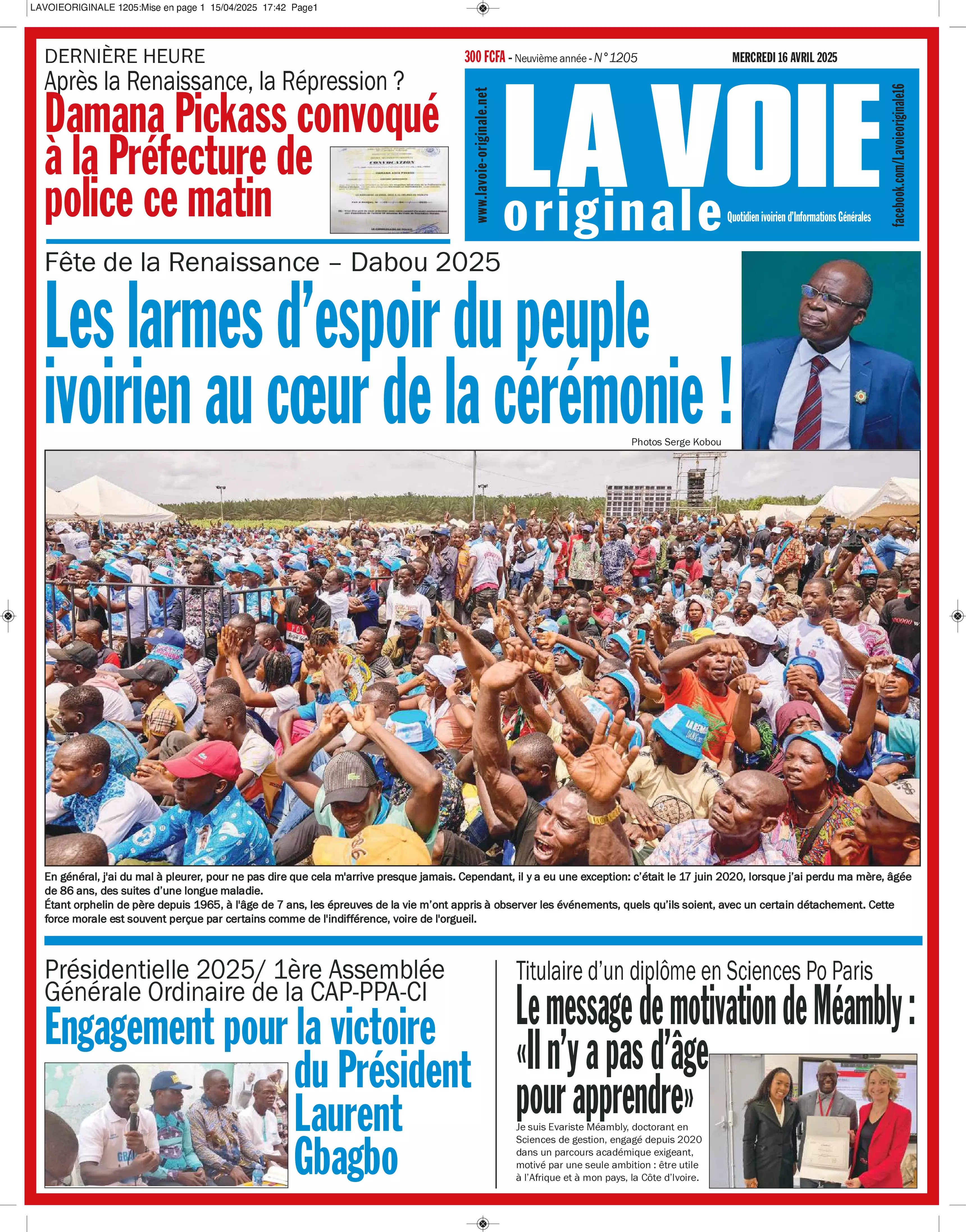 N° 1205 - 2025-04-16