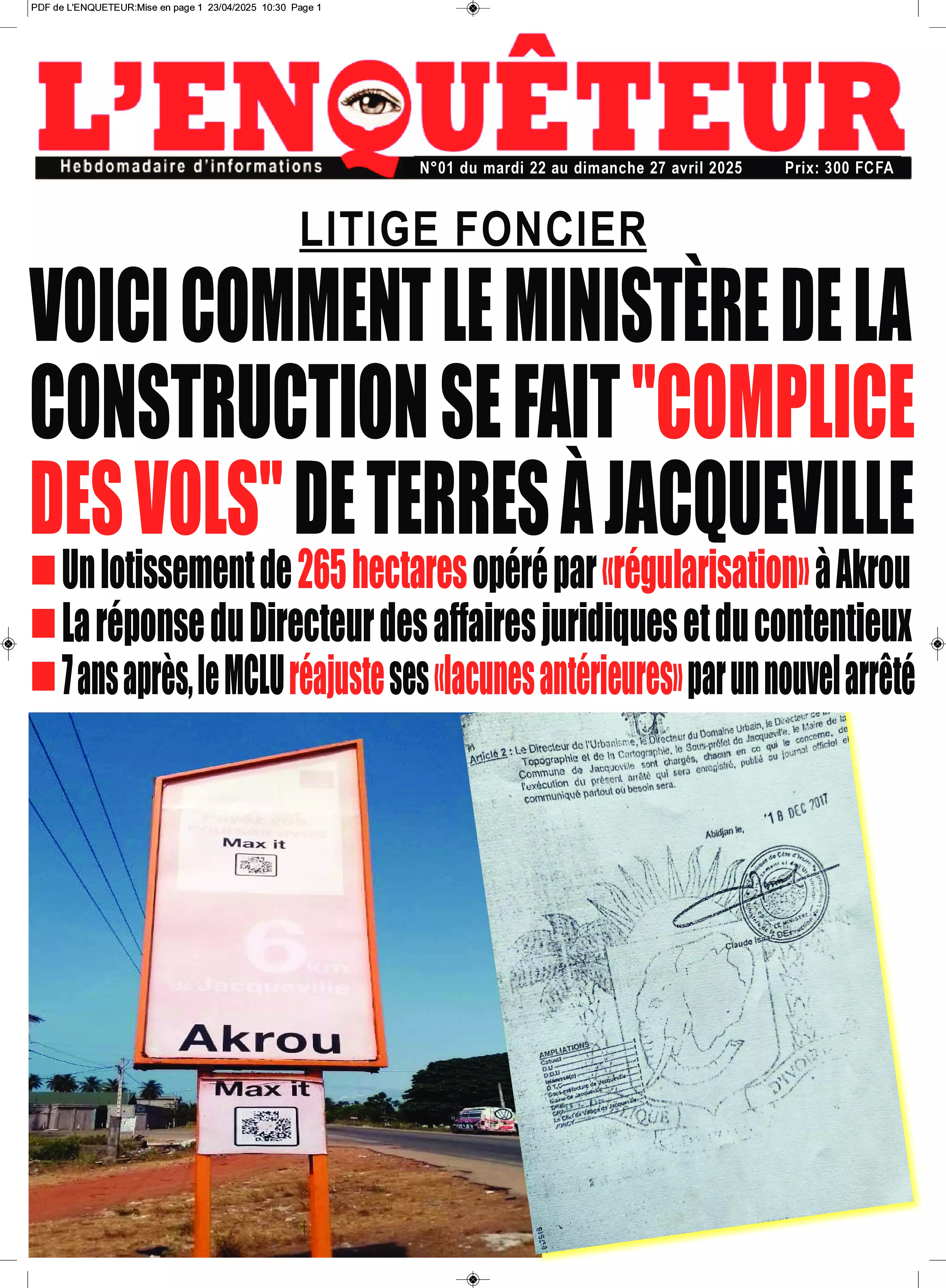 N° 1 - 2025-04-24