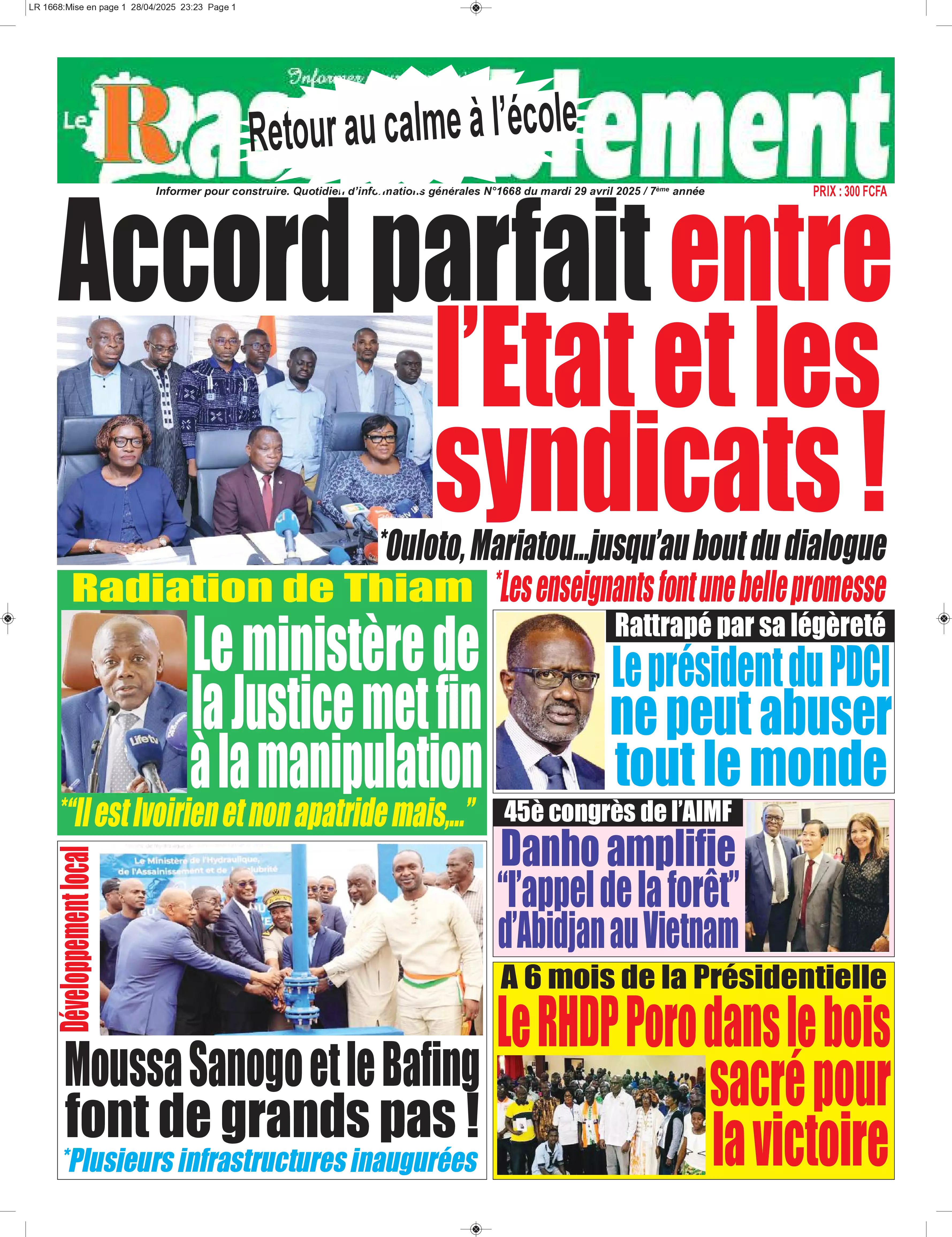 N° 1668 - 2025-04-29