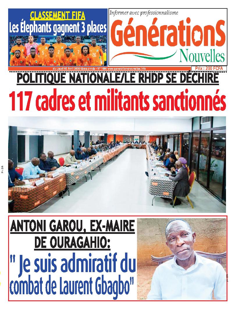 GENERATIONS NOUVELLES N° 1686