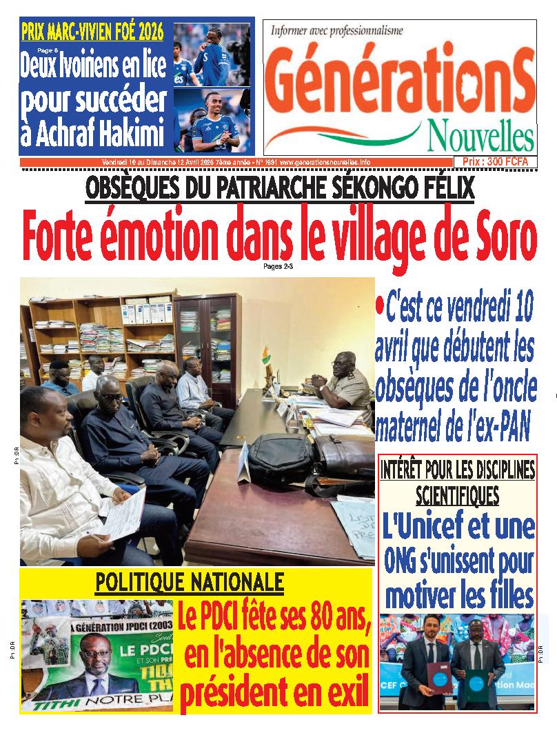 GENERATIONS NOUVELLES N° 1691