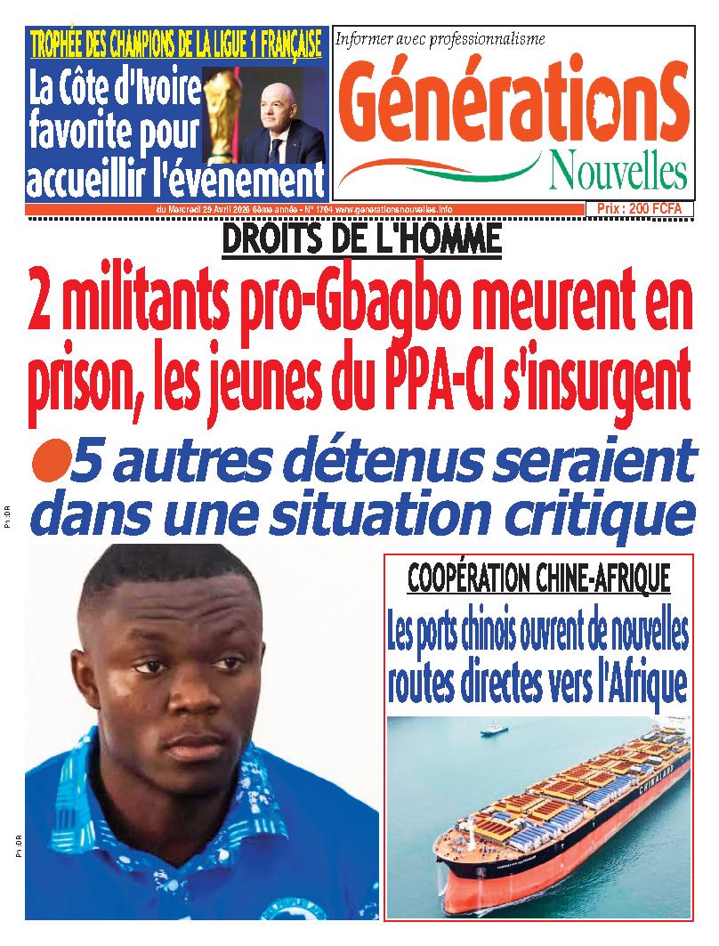 GENERATIONS NOUVELLES N° 1704