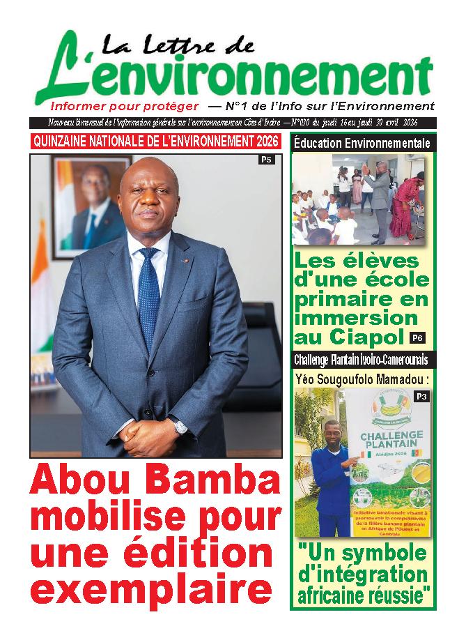 LA LETTRE DE L'ENVIRONNEMENT N° 30