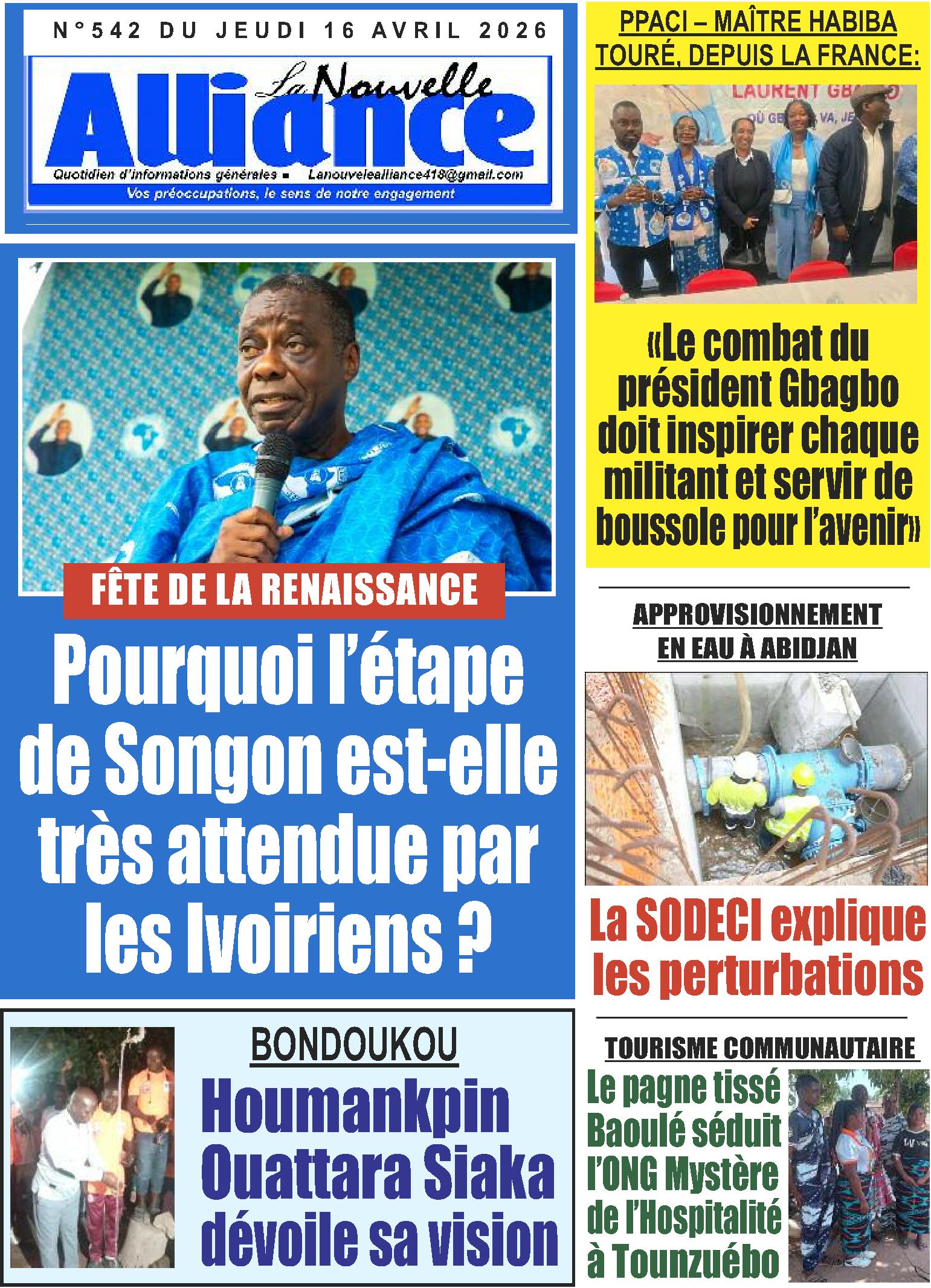 LA NOUVELLE ALLIANCE N° 542
