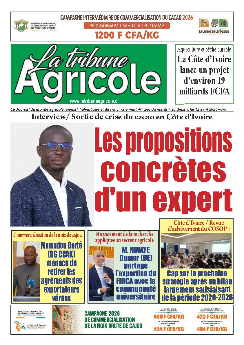 LA TRIBUNE AGRICOLE N° 266