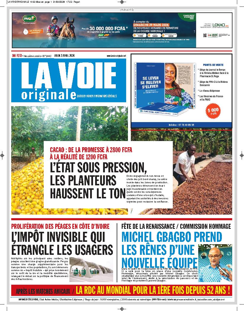 LA VOIE ORIGINALE N° 1443