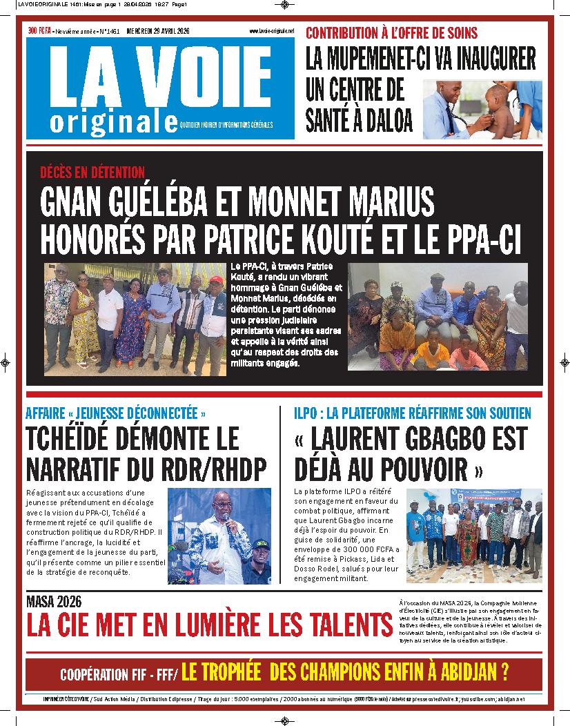 LA VOIE ORIGINALE N° 1461