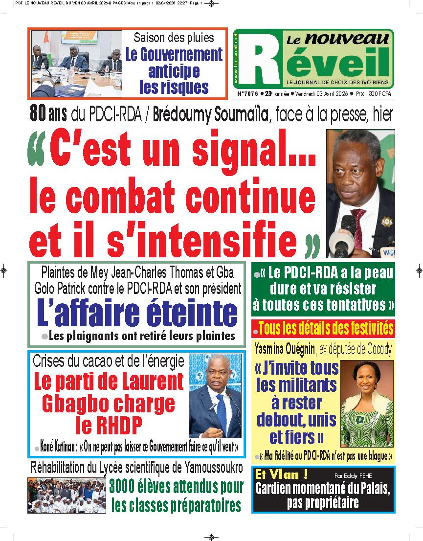 LE NOUVEAU REVEIL N° 7076