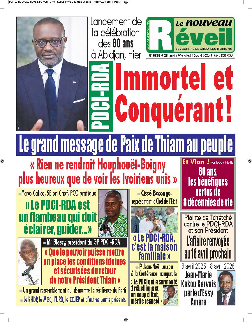 LE NOUVEAU REVEIL N° 7080