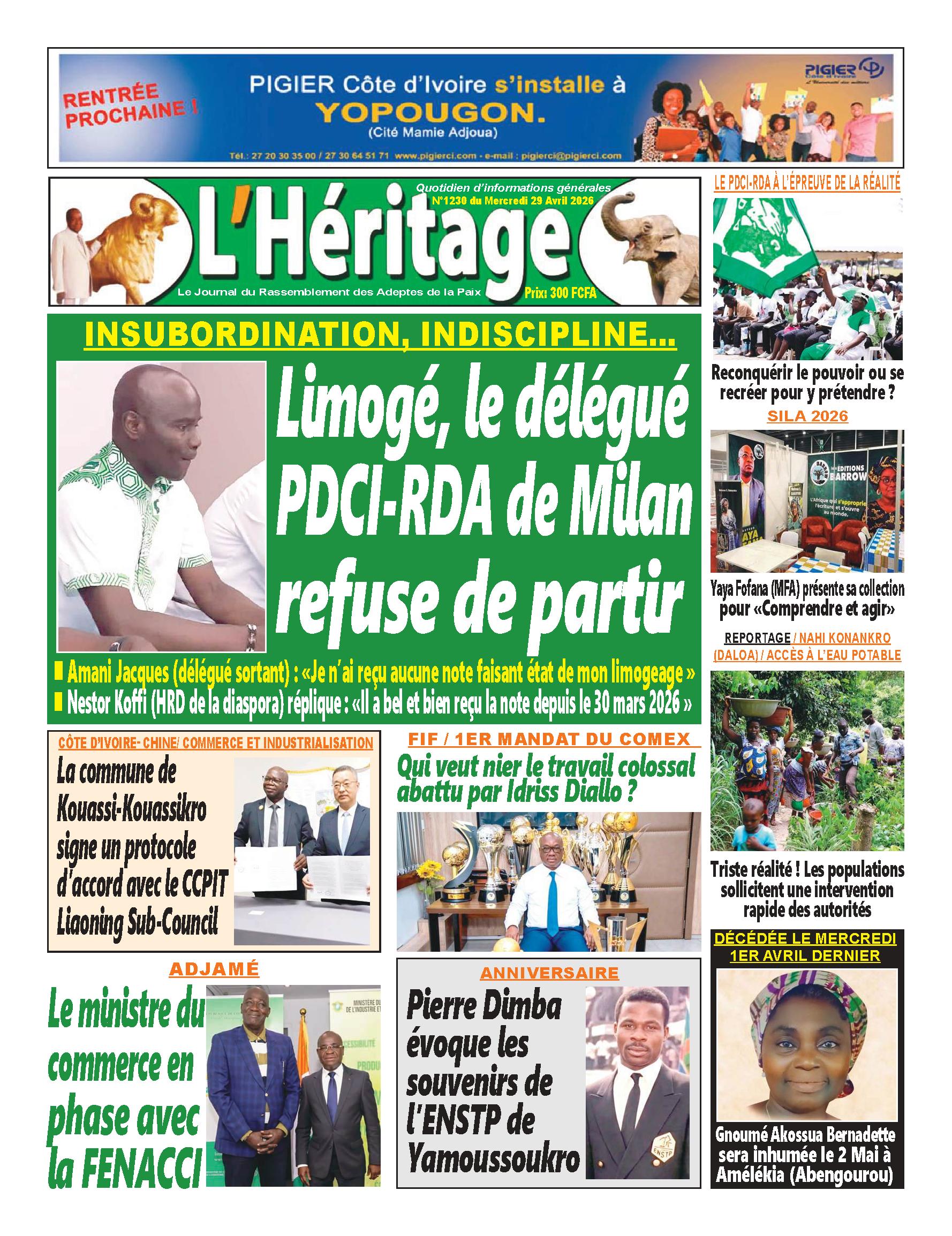 L'HERITAGE N° 1230