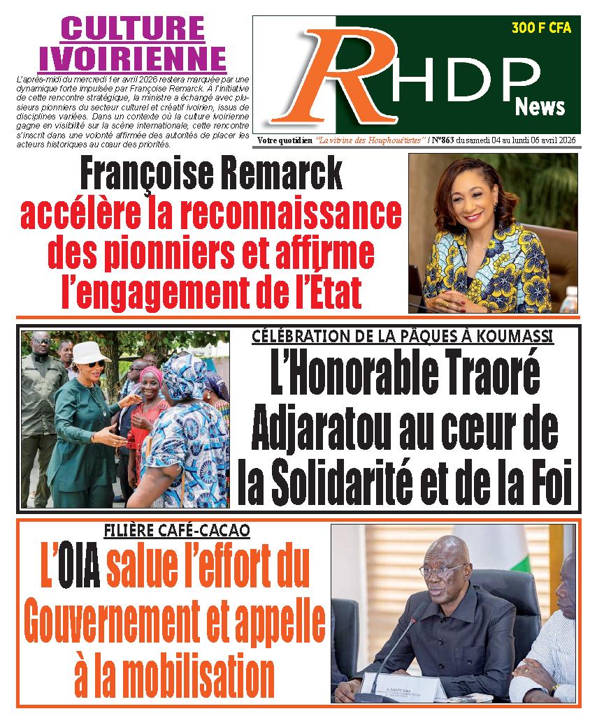 RHDPNEWS N° 863