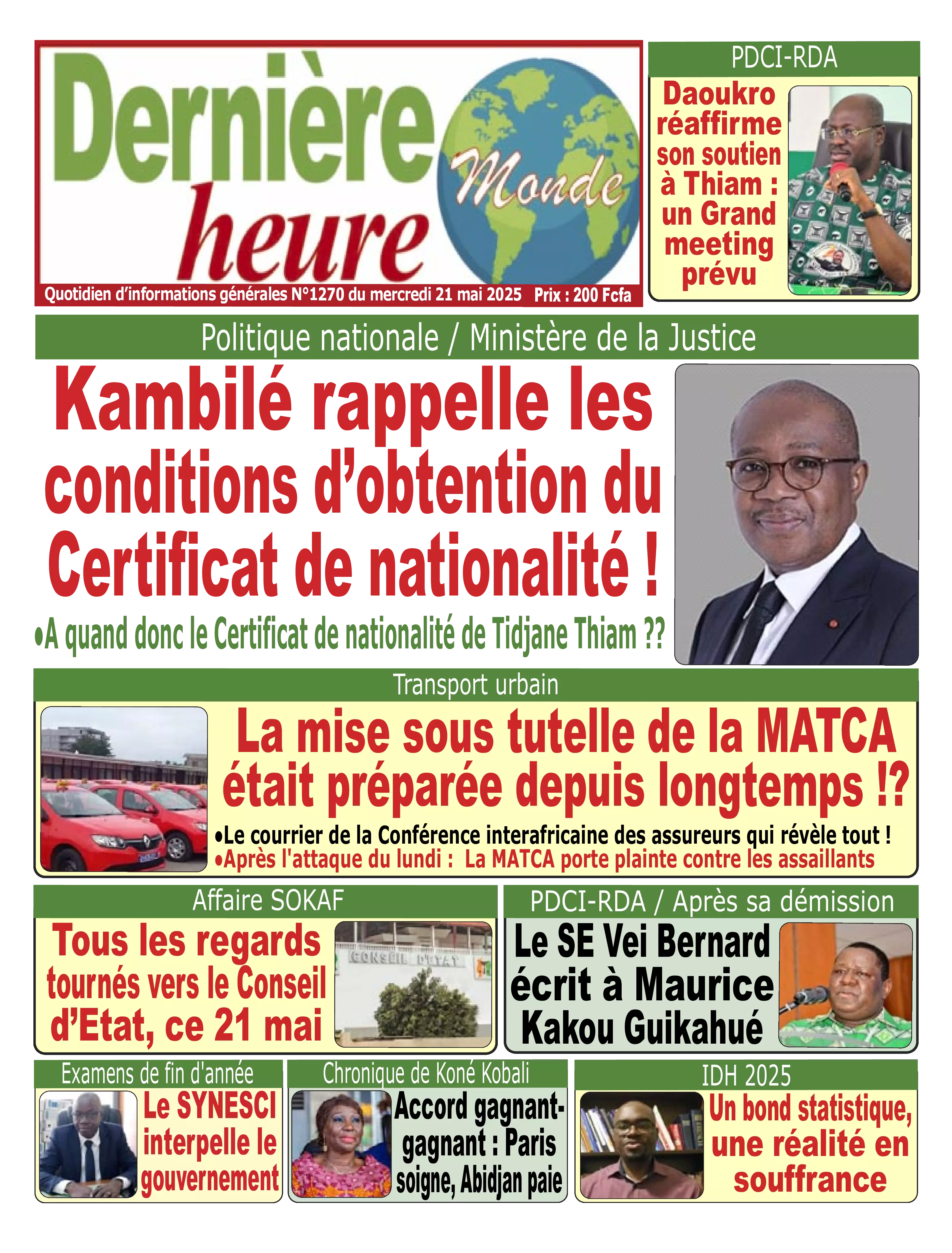 DERNIERE HEURE N° 1270