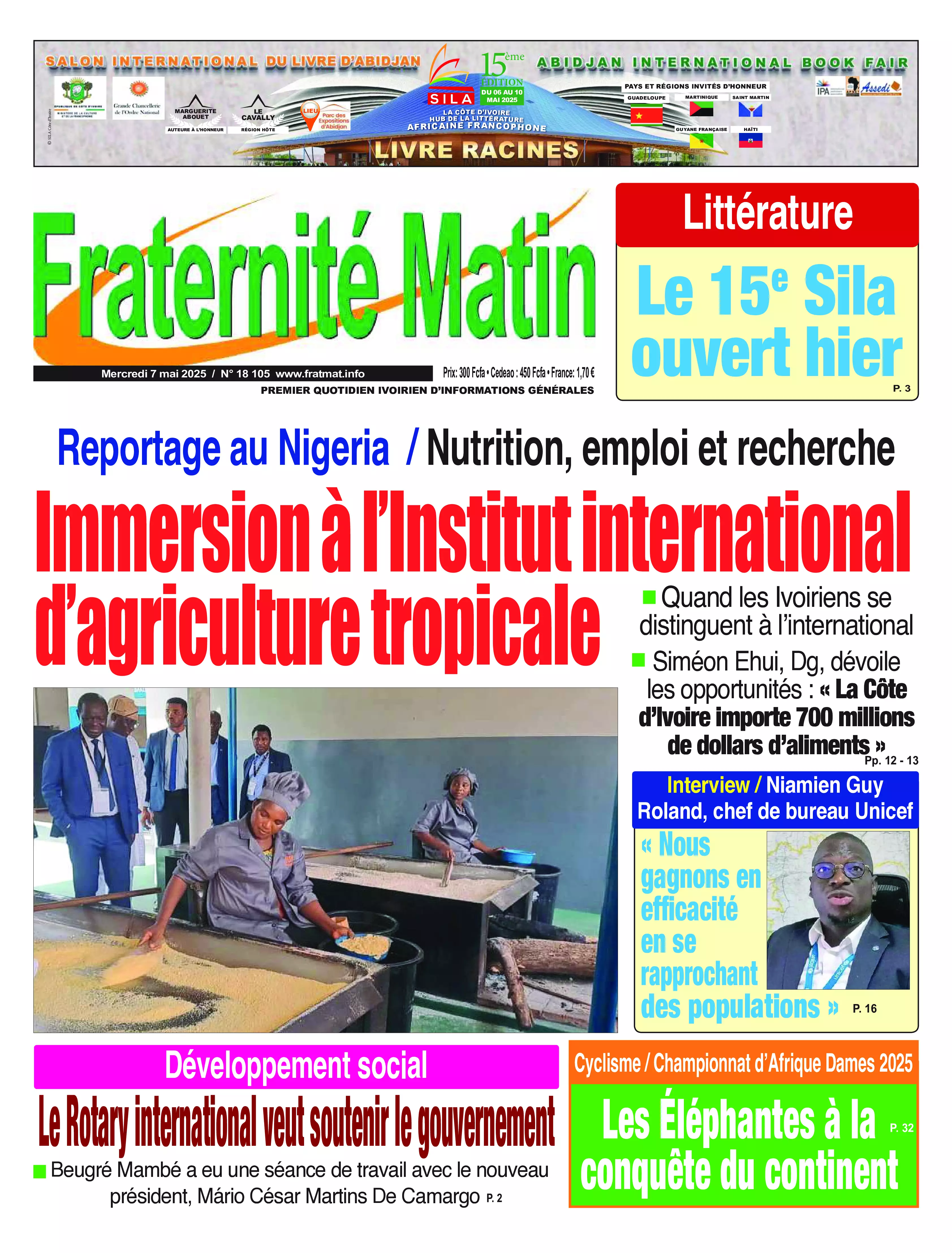 FRATERNITE MATIN