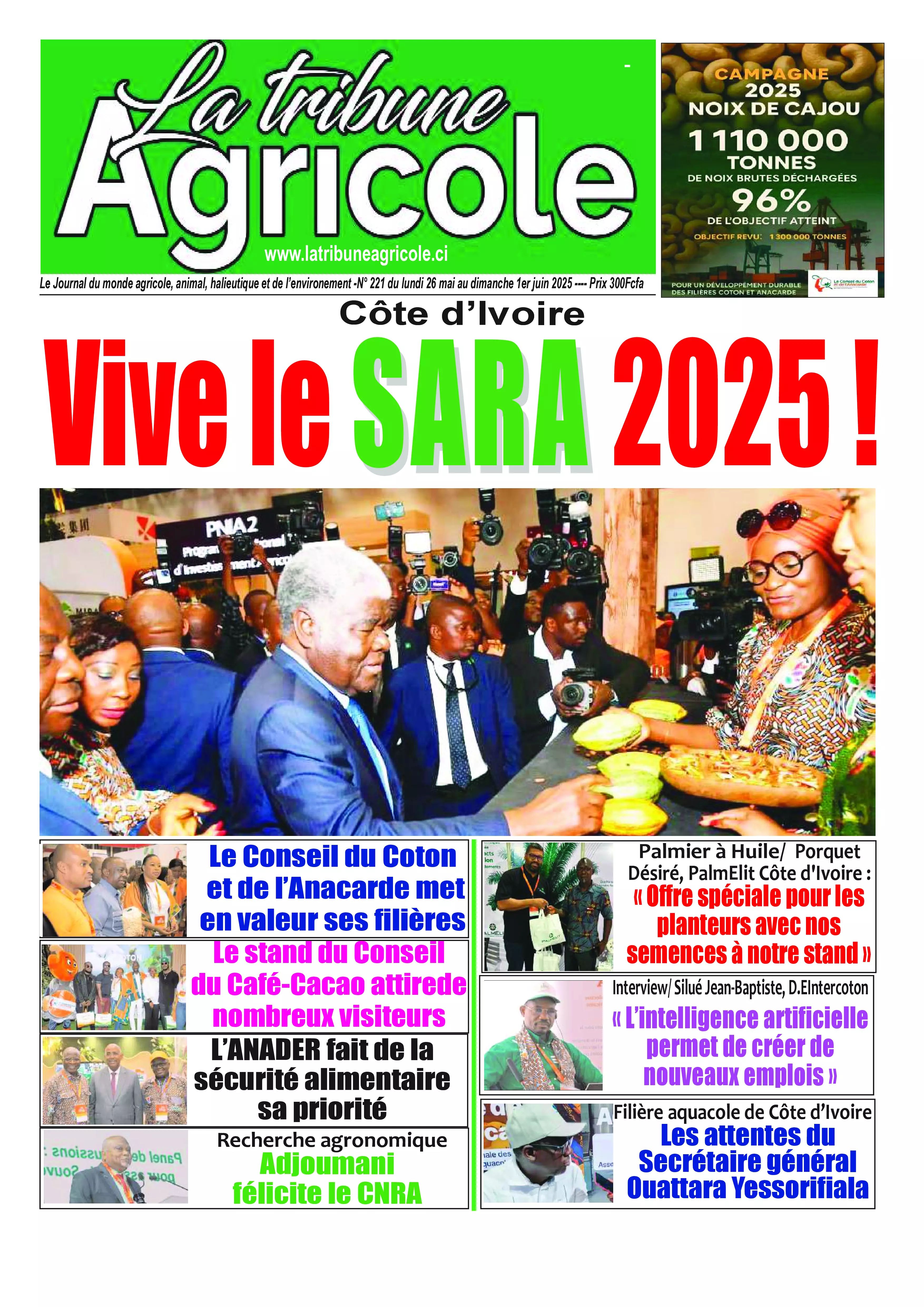 LA TRIBUNE AGRICOLE N° 221
