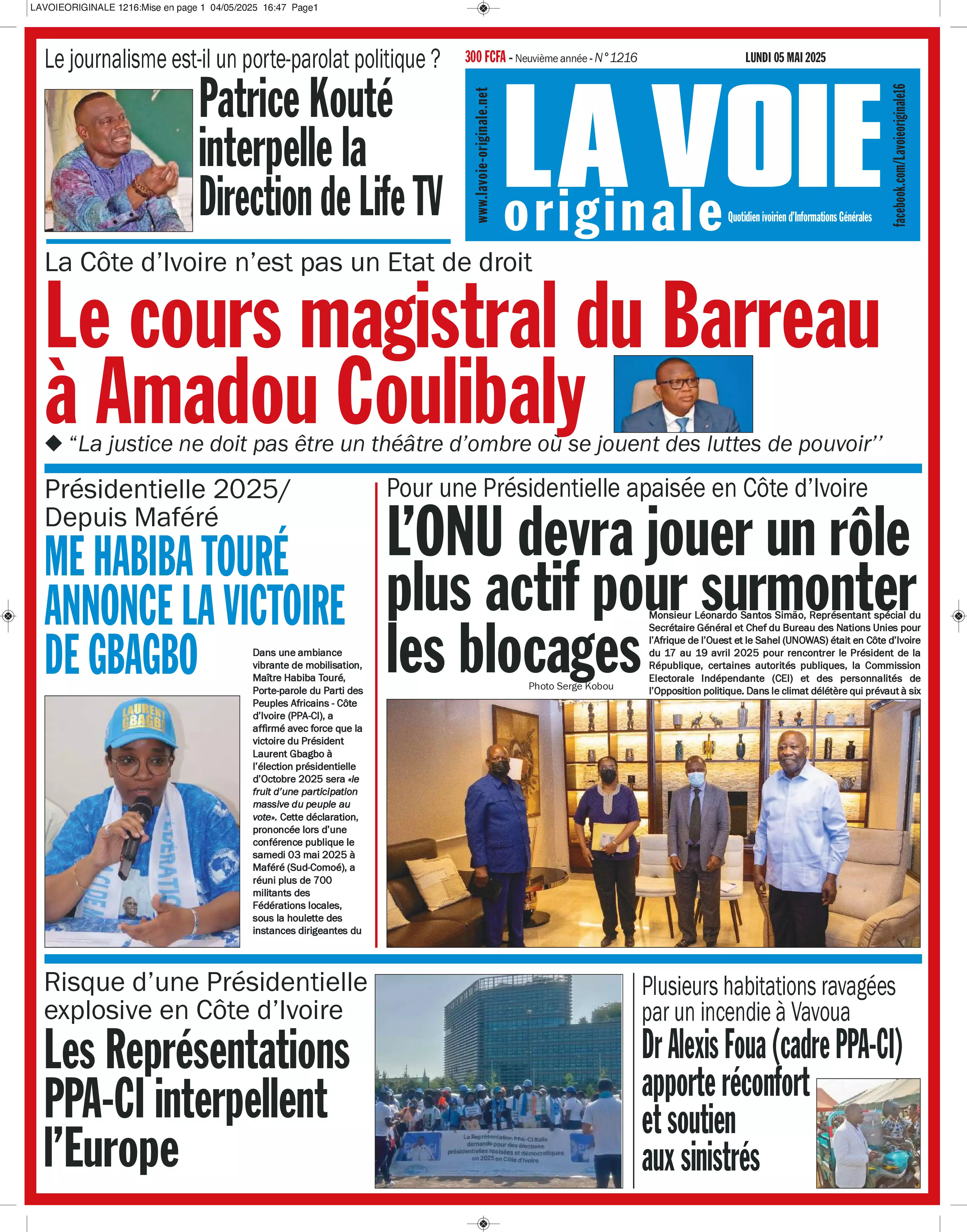 N° 1216 - 2025-05-05