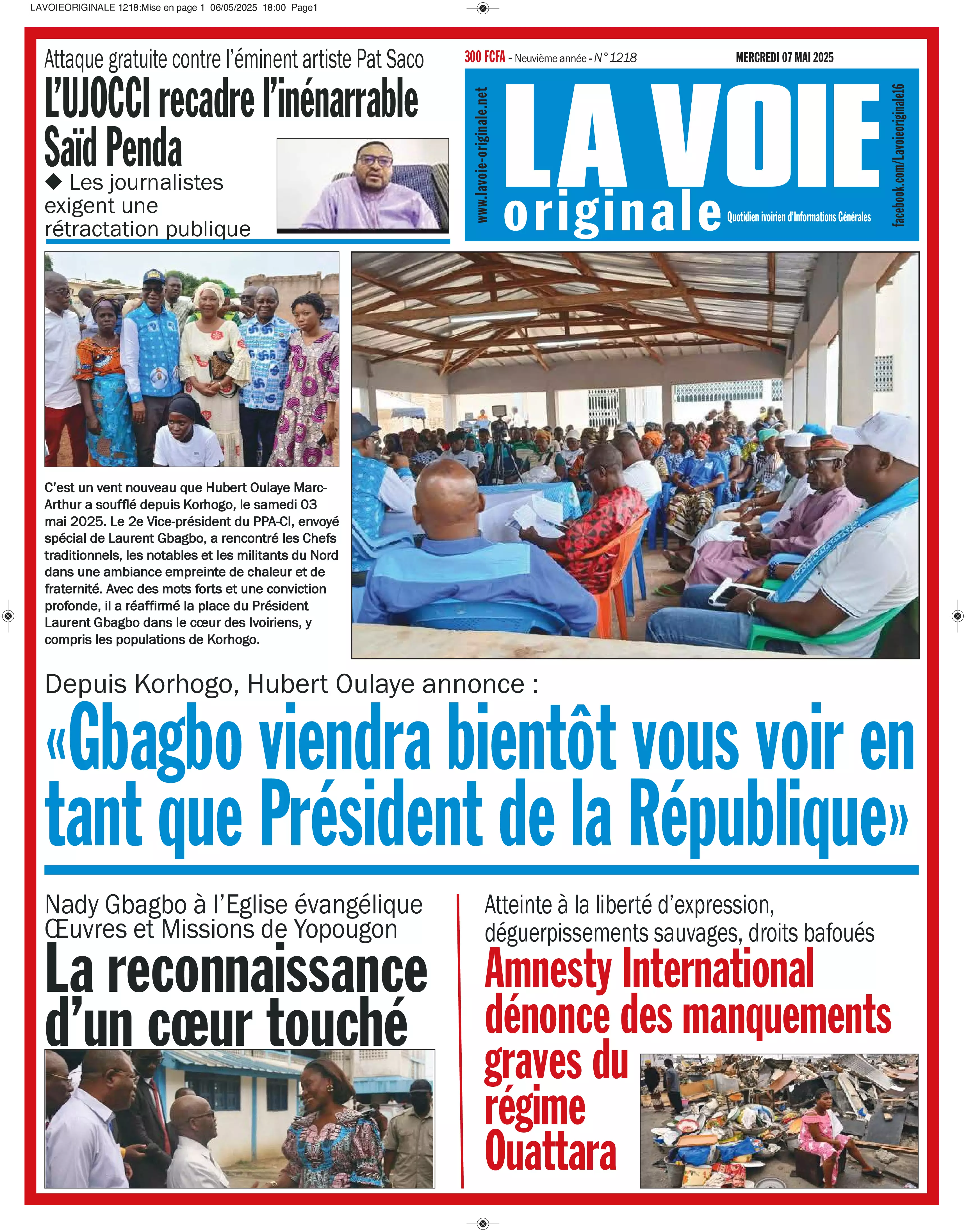 N° 1218 - 2025-05-07