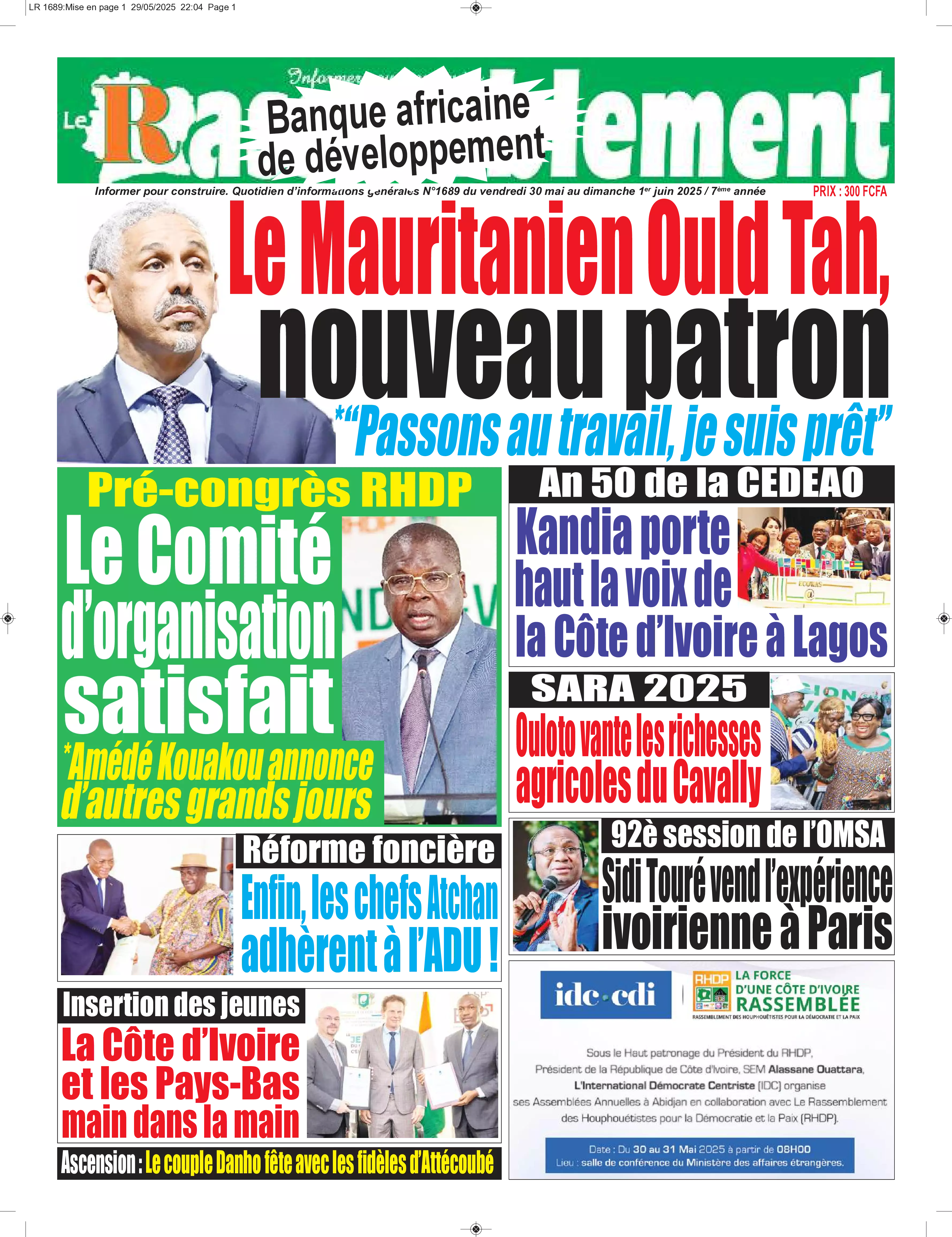 N° 1689 - 2025-05-30