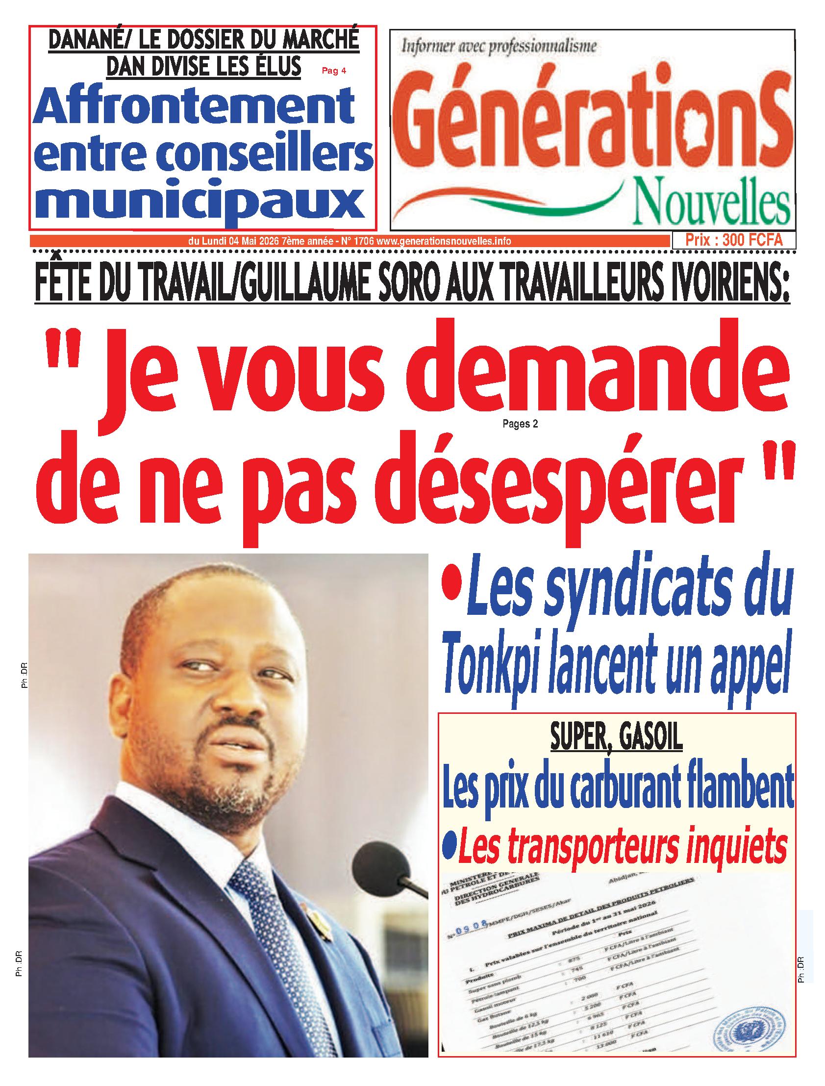 GENERATIONS NOUVELLES N° 1706