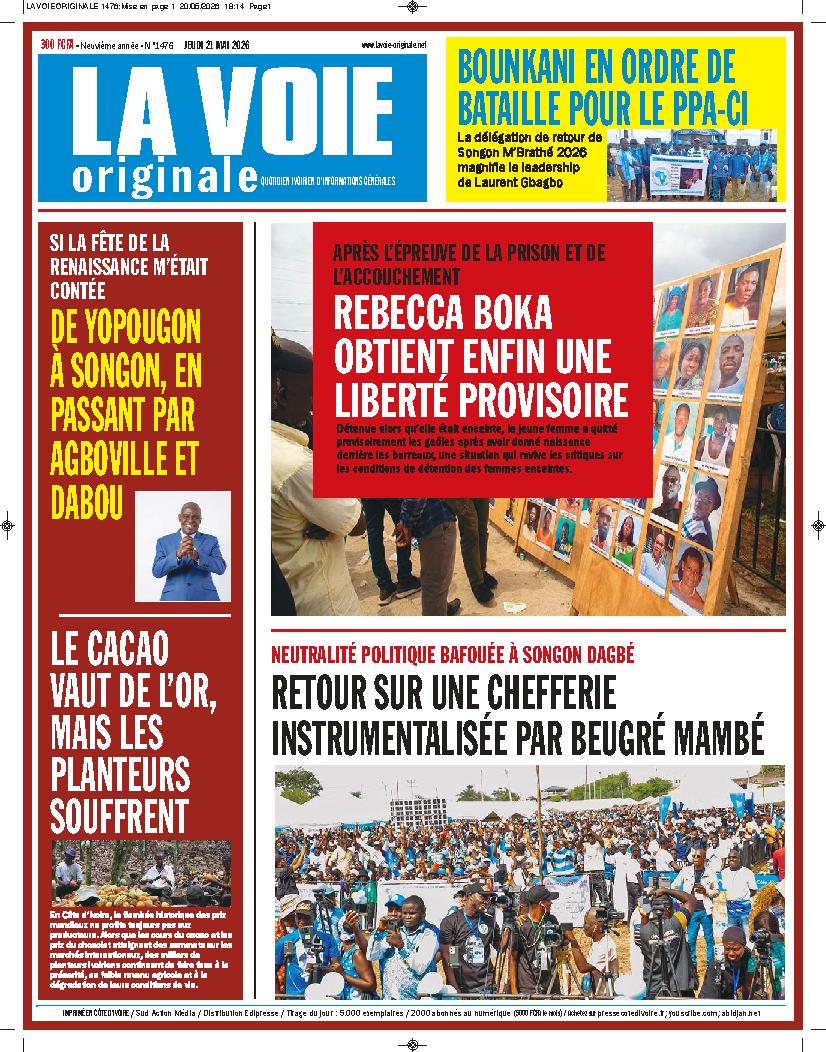 LA VOIE ORIGINALE N° 1476