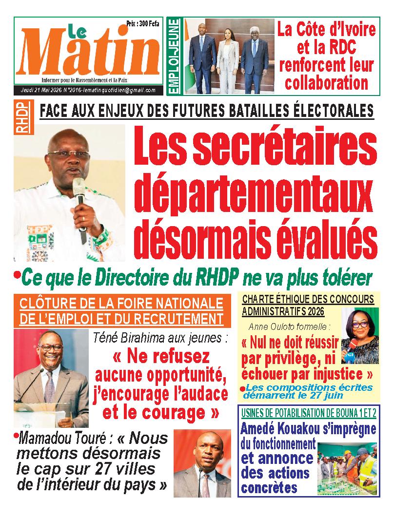 LE MATIN N° 2016