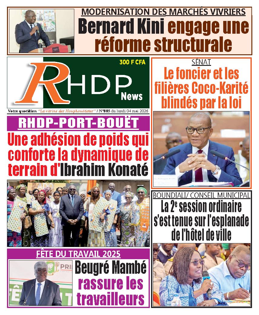 RHDPNEWS N° 885