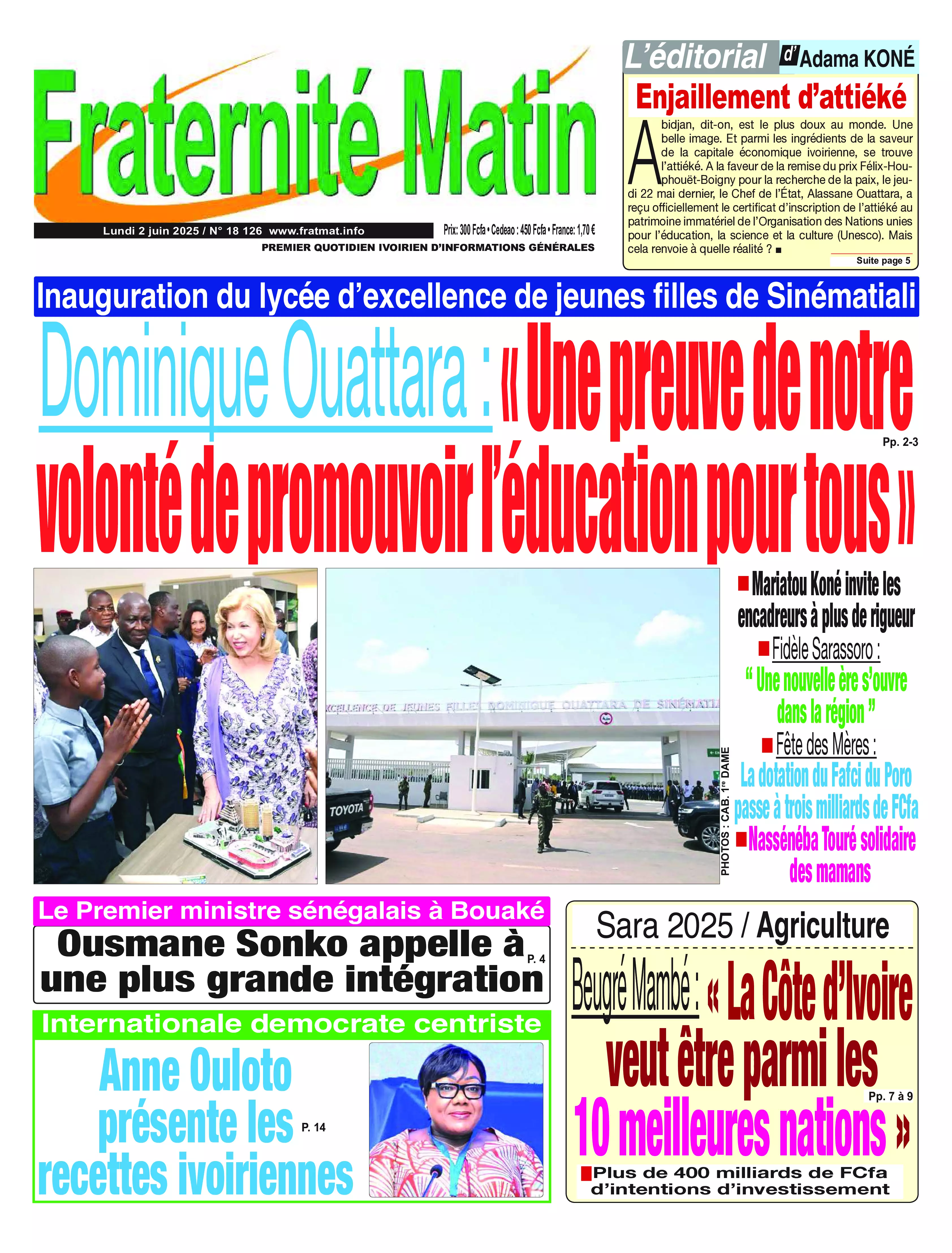 FRATERNITE MATIN