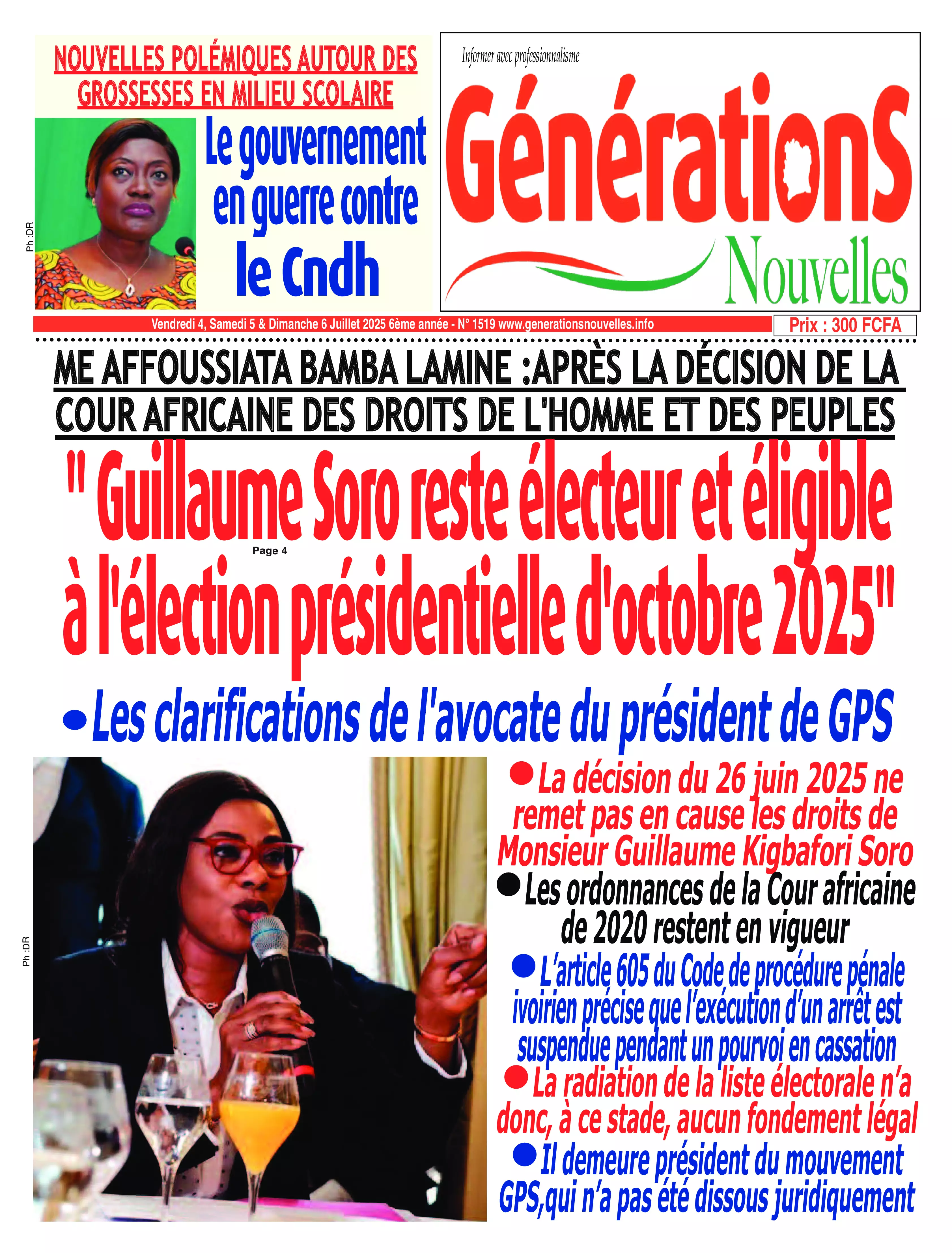 GENERATIONS NOUVELLES
