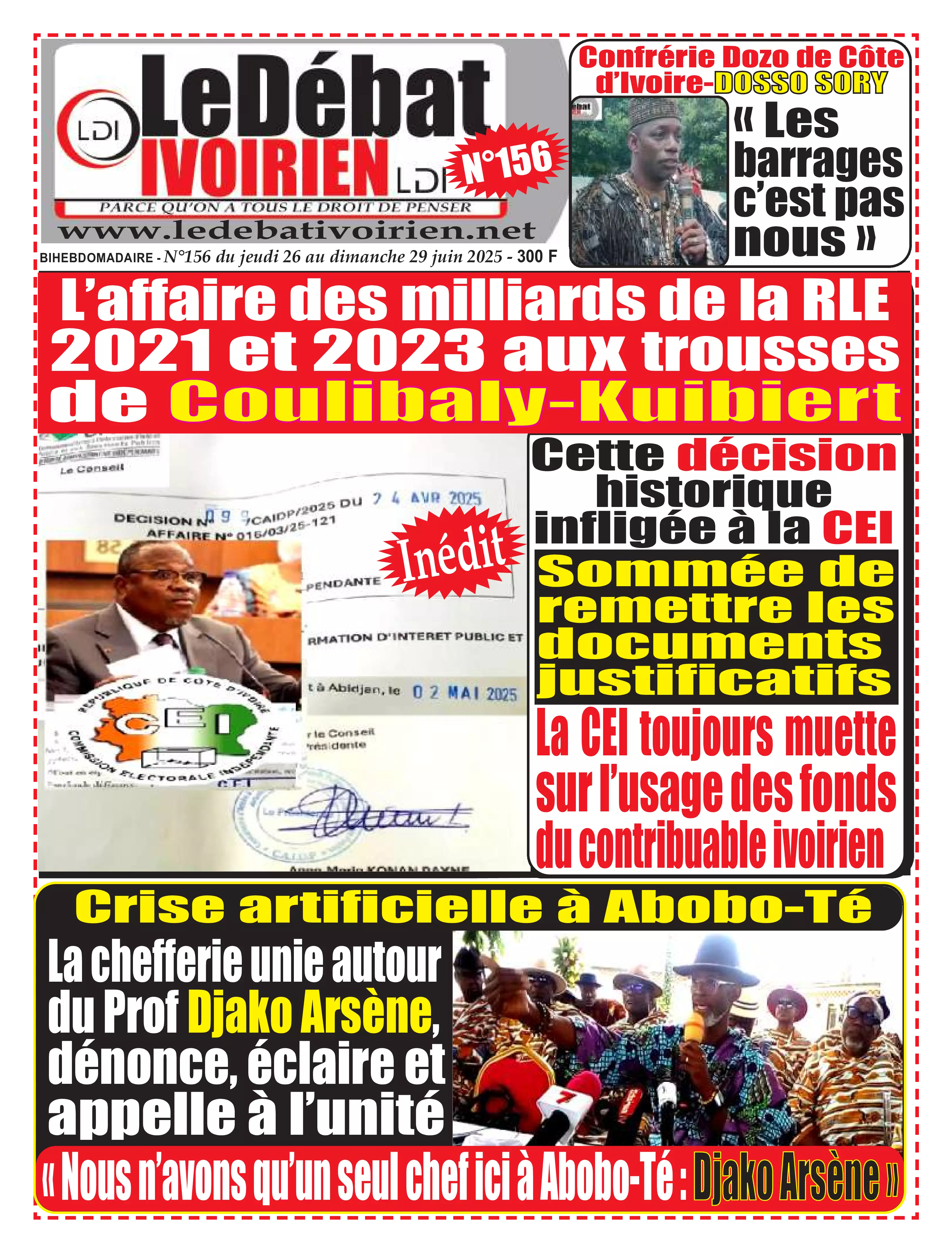 N° 156 - 2025-06-26