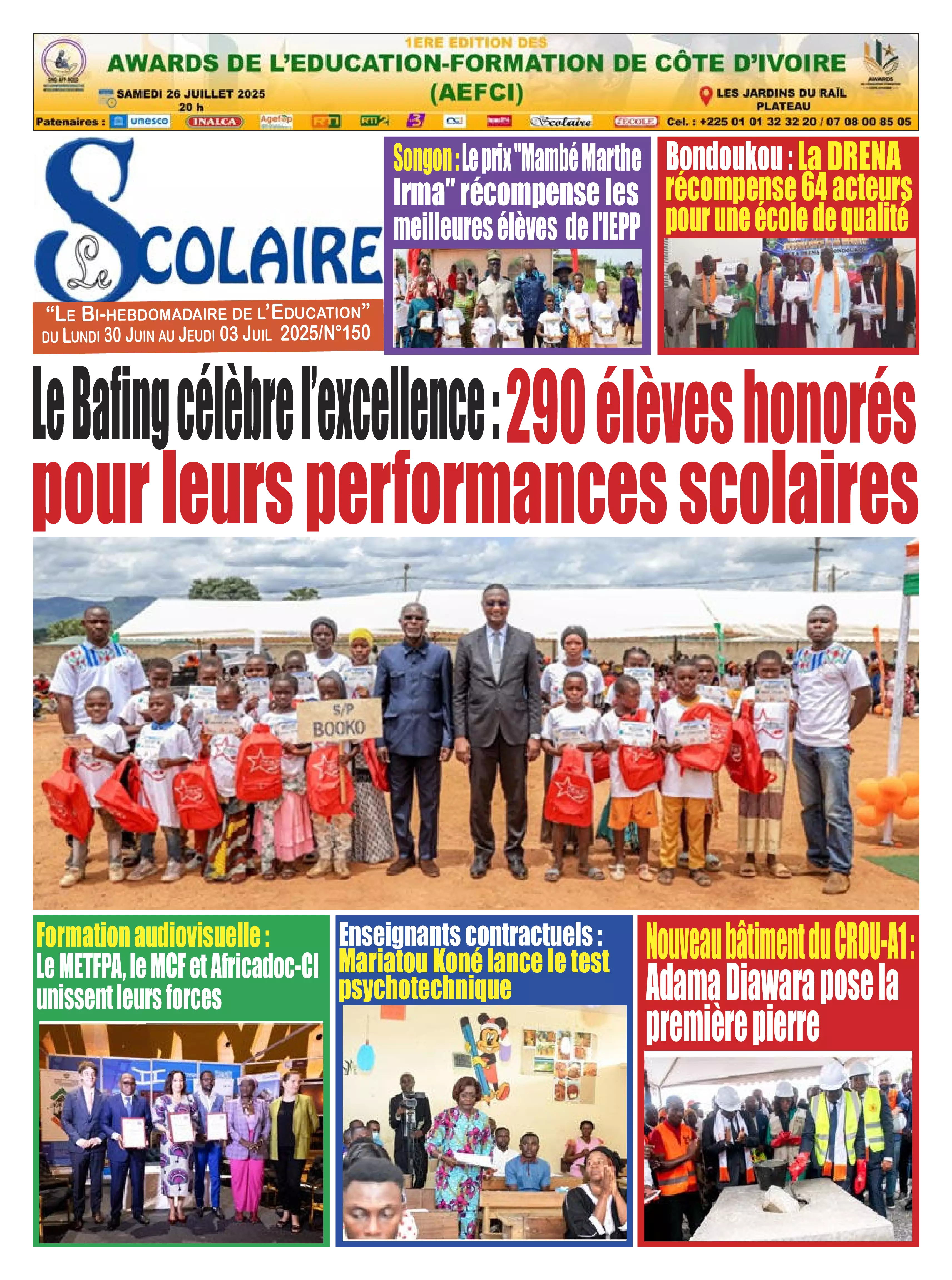 LE SCOLAIRE N° 150