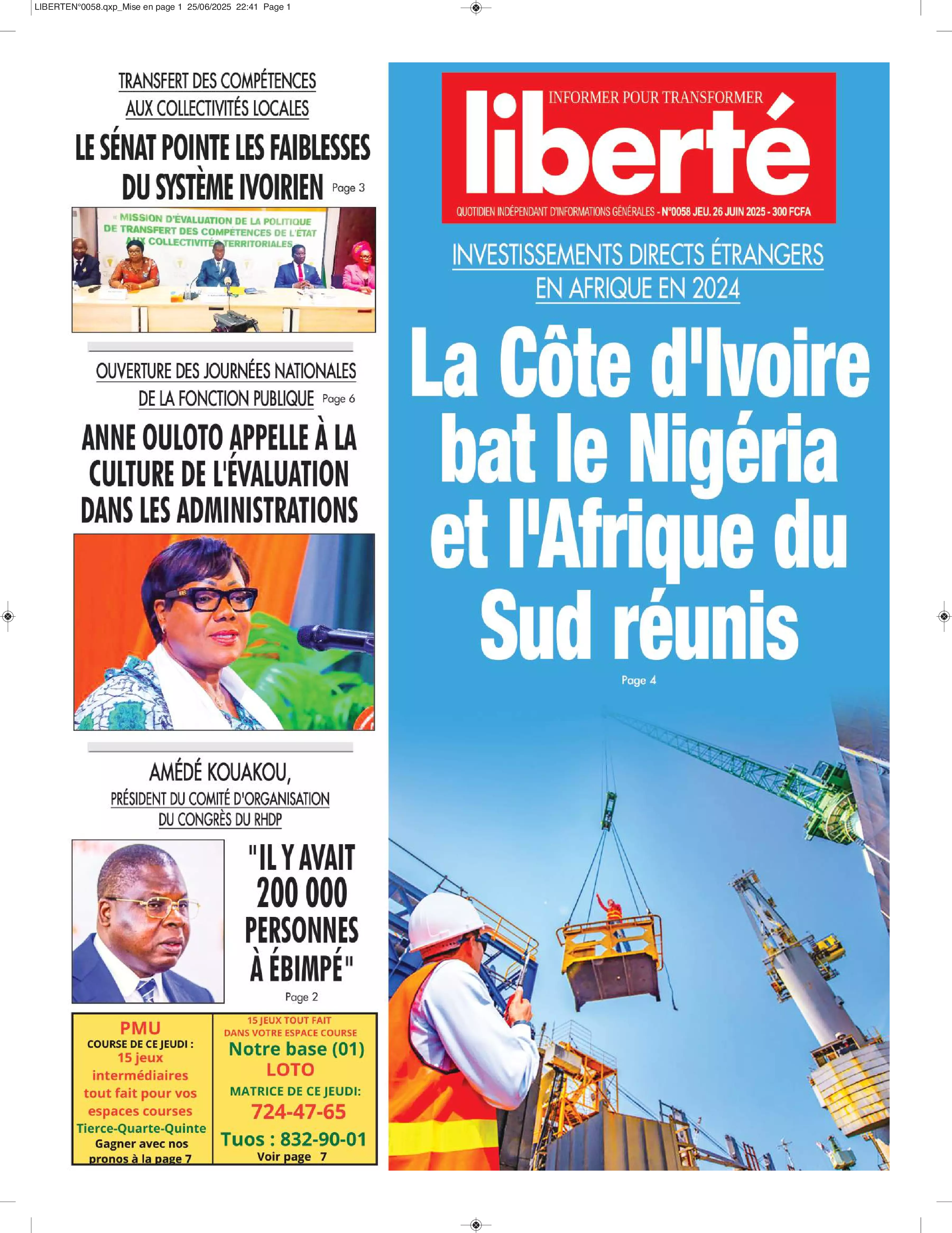 N° 58 - 2025-06-26