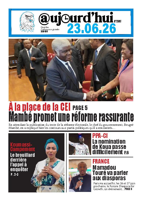 AUJOURD'HUI N° 2397