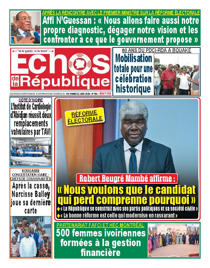 ÉCHOS DE LA RÉPUBLIQUE N° 134