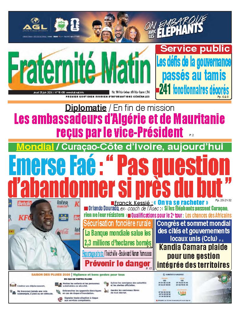 FRATERNITE MATIN N° 18438